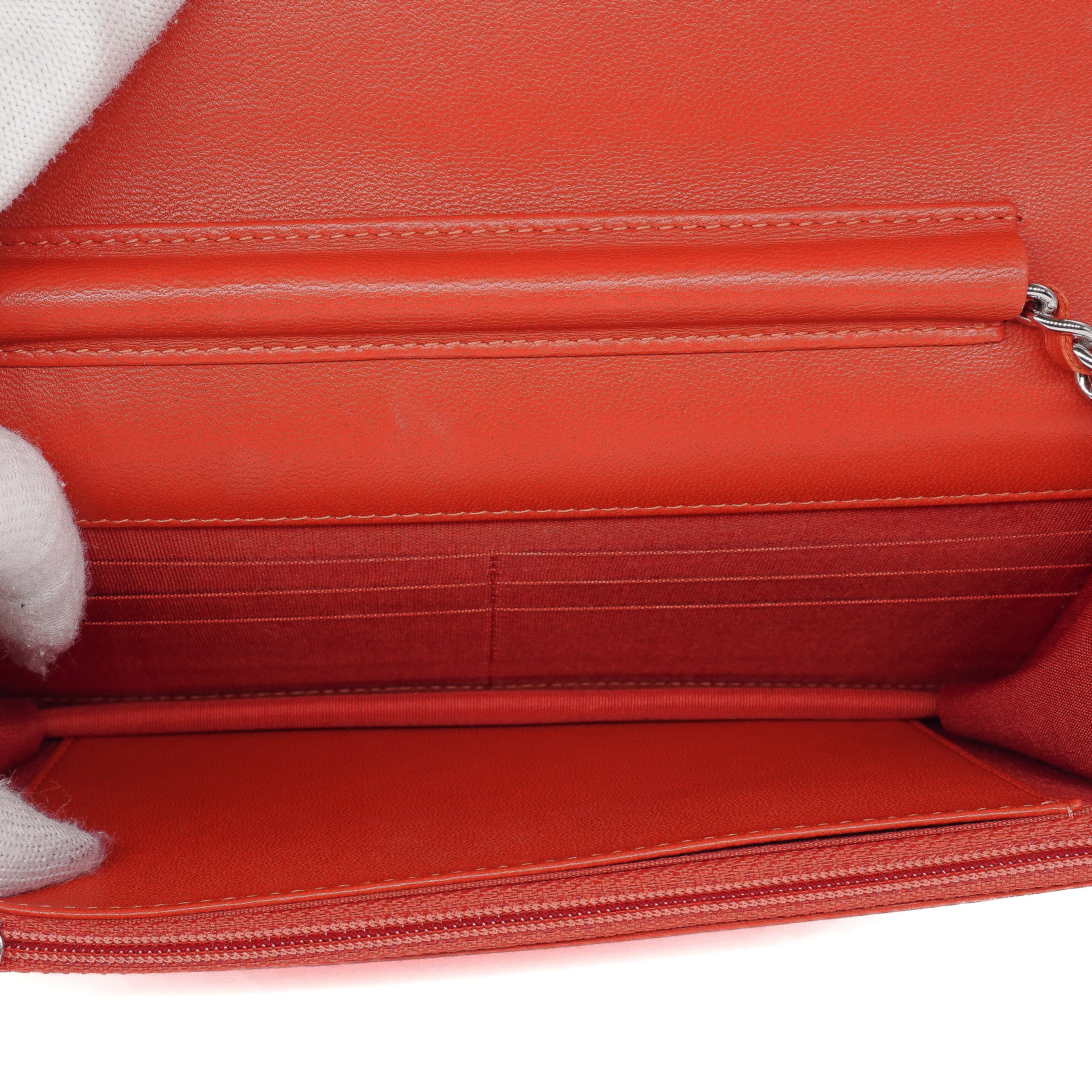 Chanel Whipstitch Chain Wallet