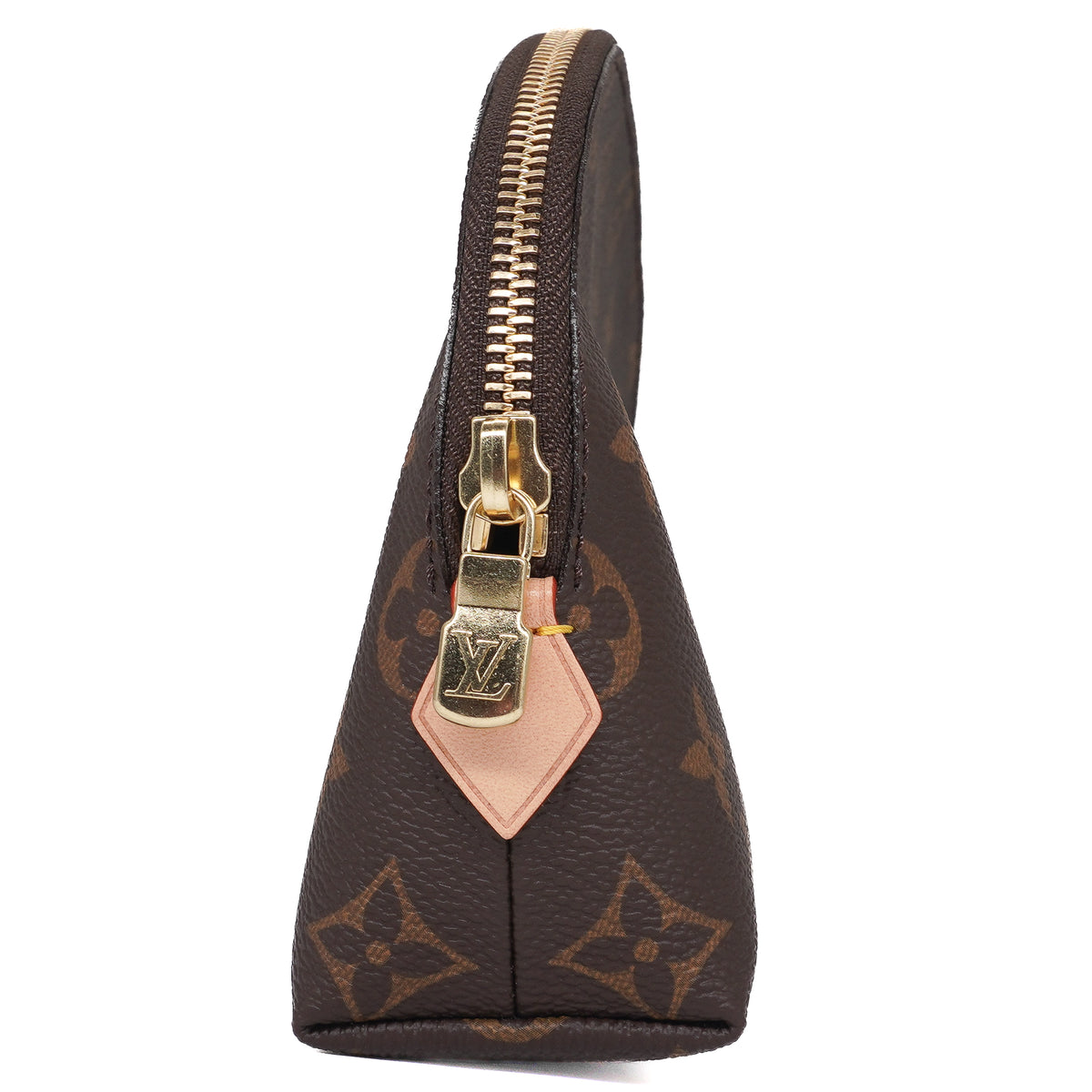 Louis Vuitton Cosmetic Pouch MM Monogram Canvas Brown
