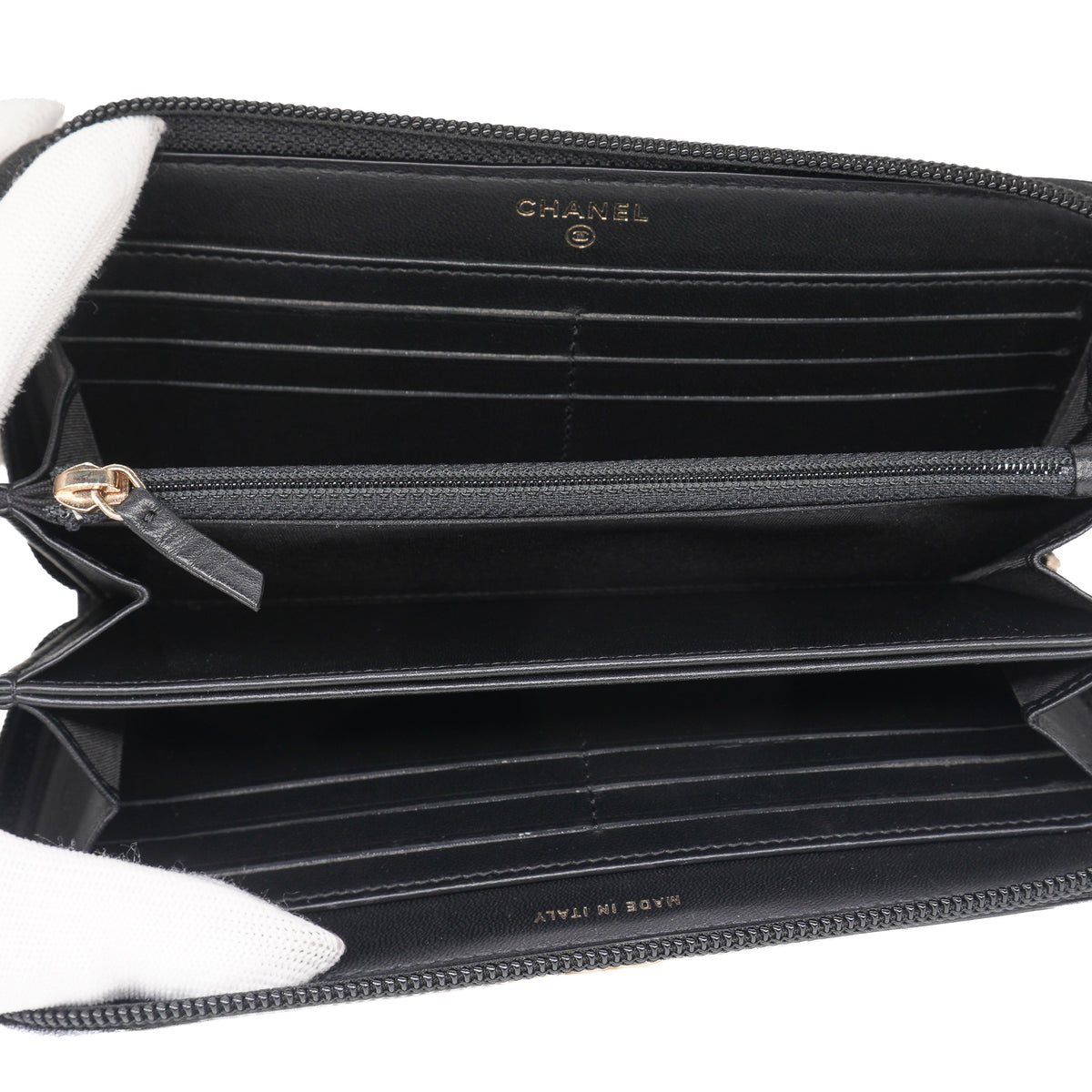 Chanel Boy Zip Around Wallet