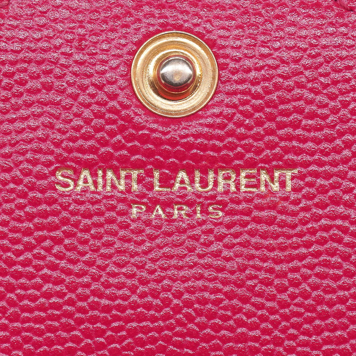 Saint Laurent Grain De Poudre Chain Wallet
