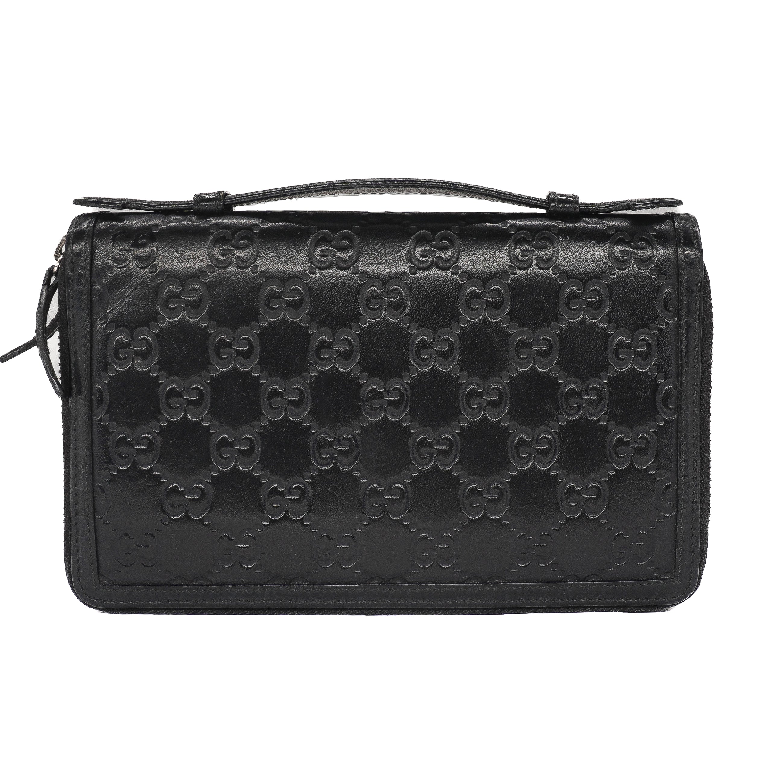 Gucci Guccissima Long Black Clutch Wallet