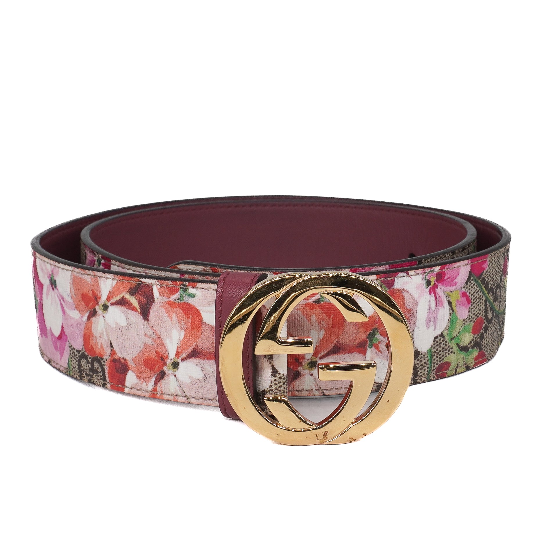 Gucci GG Supreme Blooms Belt