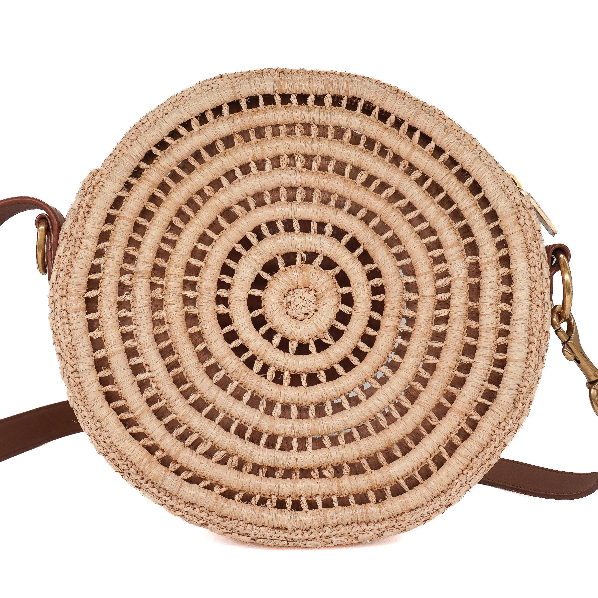 Saint Laurent Raffia Round