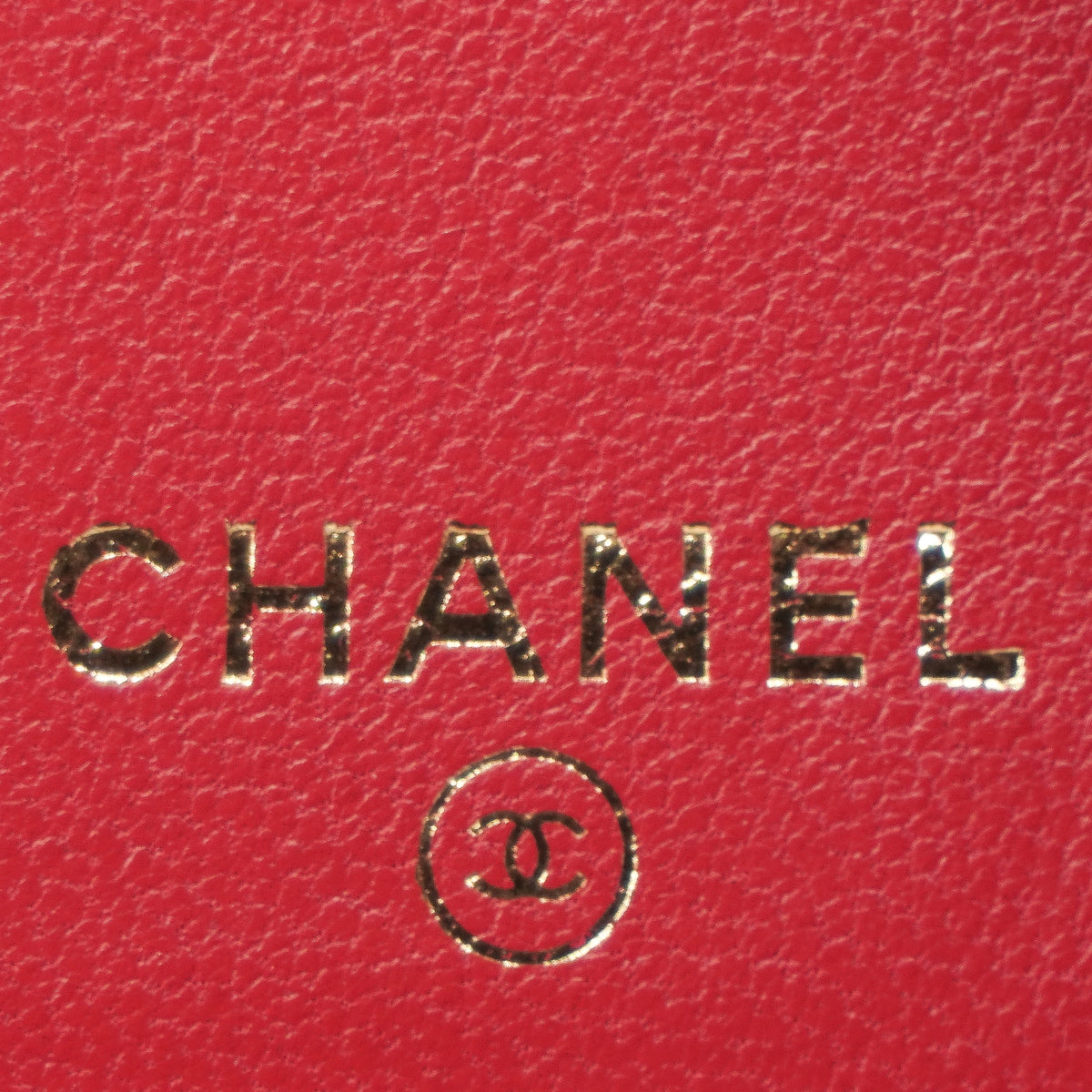 Chanel Flap Card Holder Caviar Red