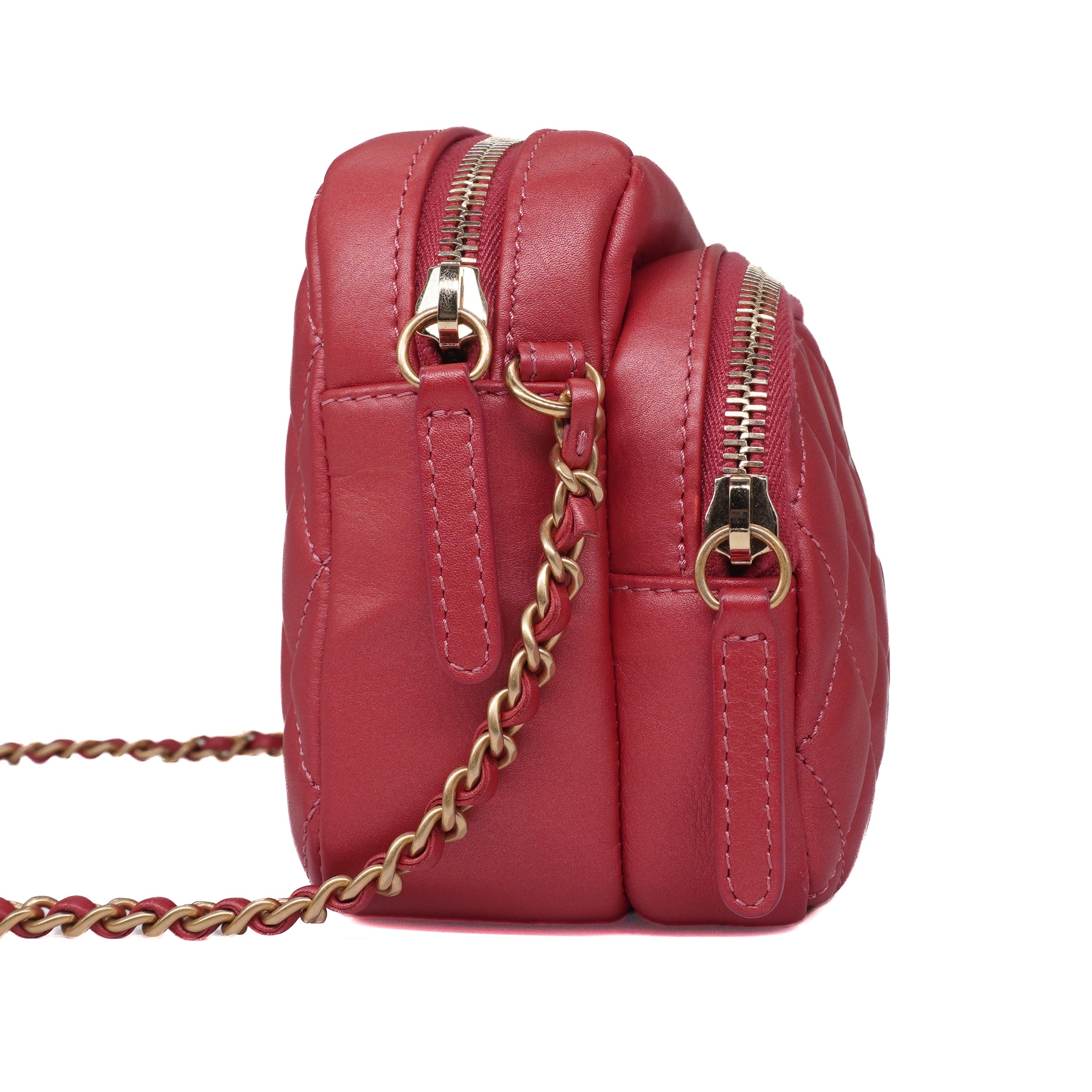 Chanel Calfskin Quilted Day Trips Camera Bag