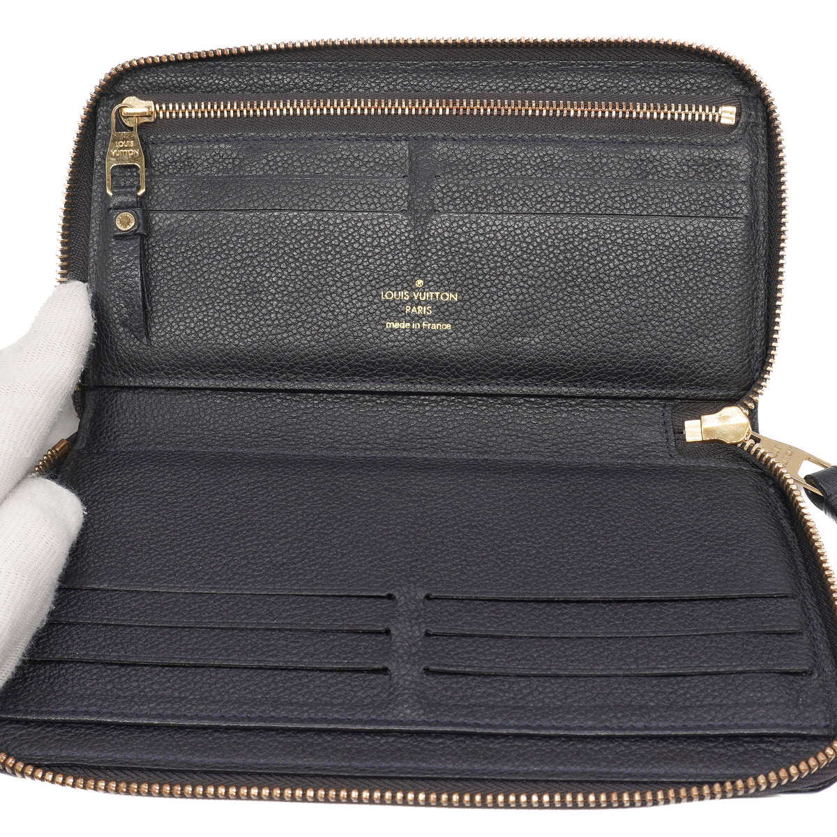 Louis Vuitton Zippy Wallet Empreinte Black
