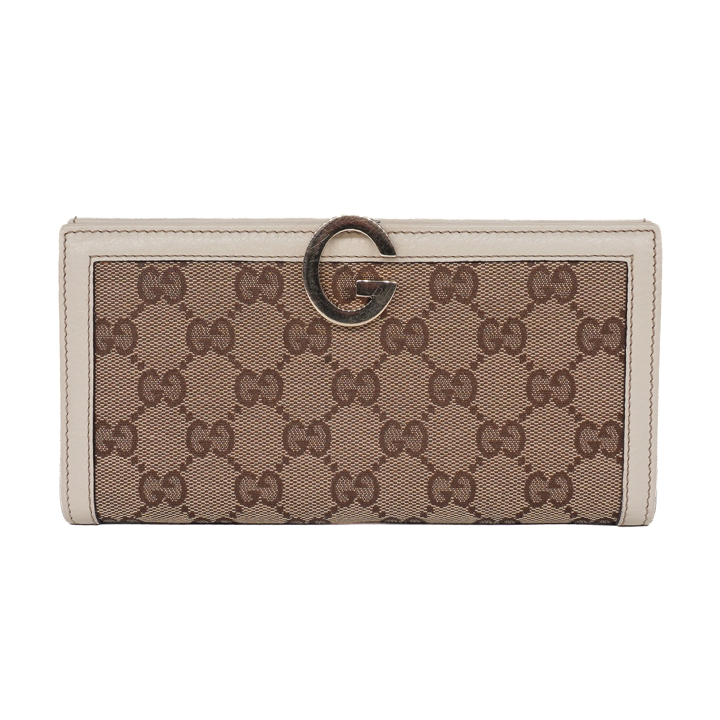 Gucci GG Original Canvas G Bit Continental Wallet