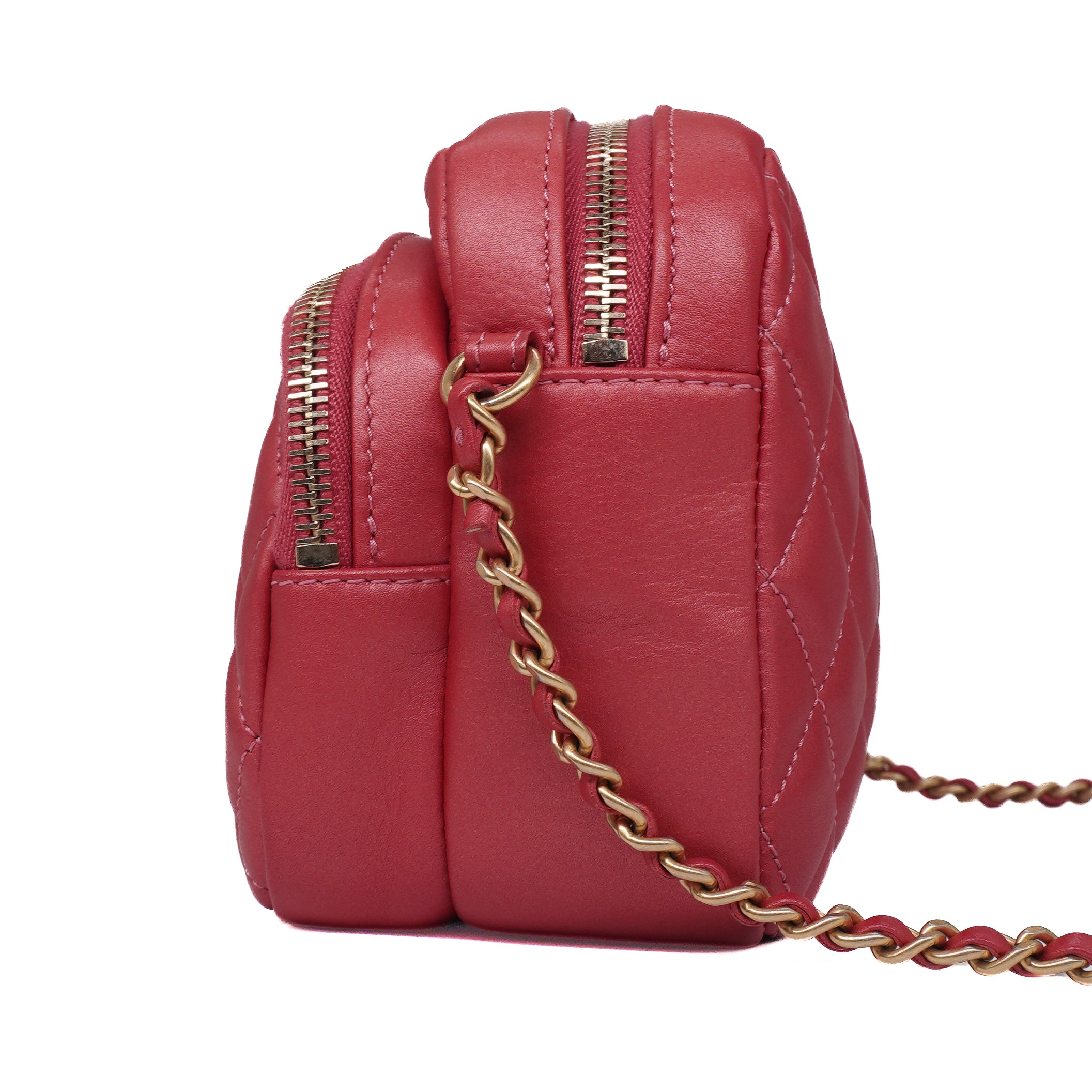 Chanel Calfskin Quilted Day Trips Camera Bag