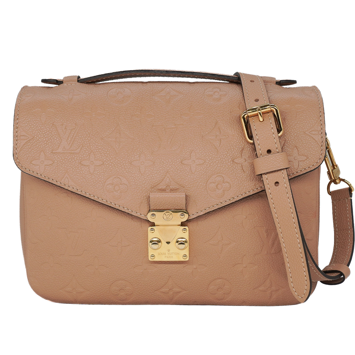 Louis Vuitton Pochette Métis Monogram Empreinte Tan