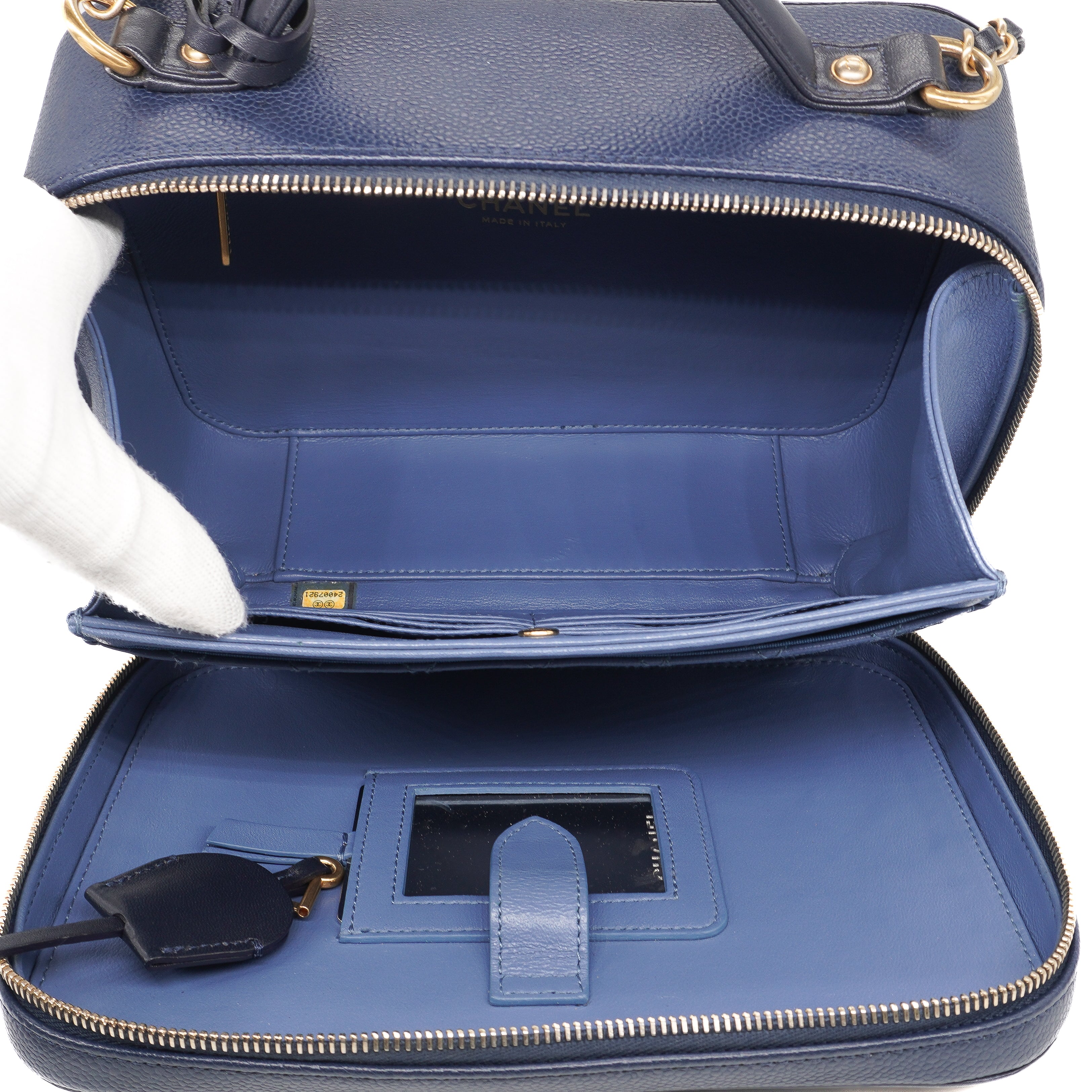 Chanel Medium CC Filigree Top Handle Vanity