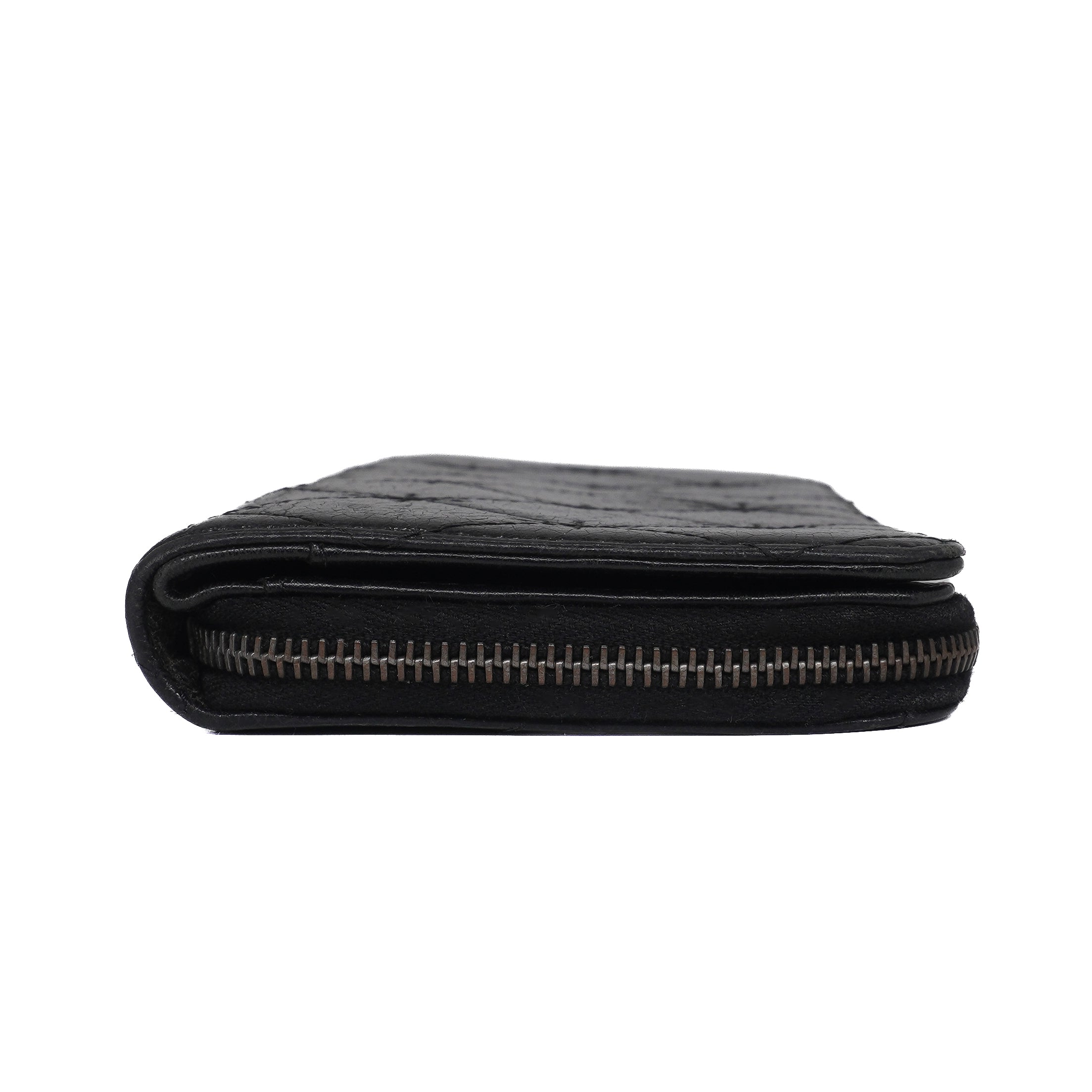 Chanel Aged Calfskin Zip Around Organizer Wallet