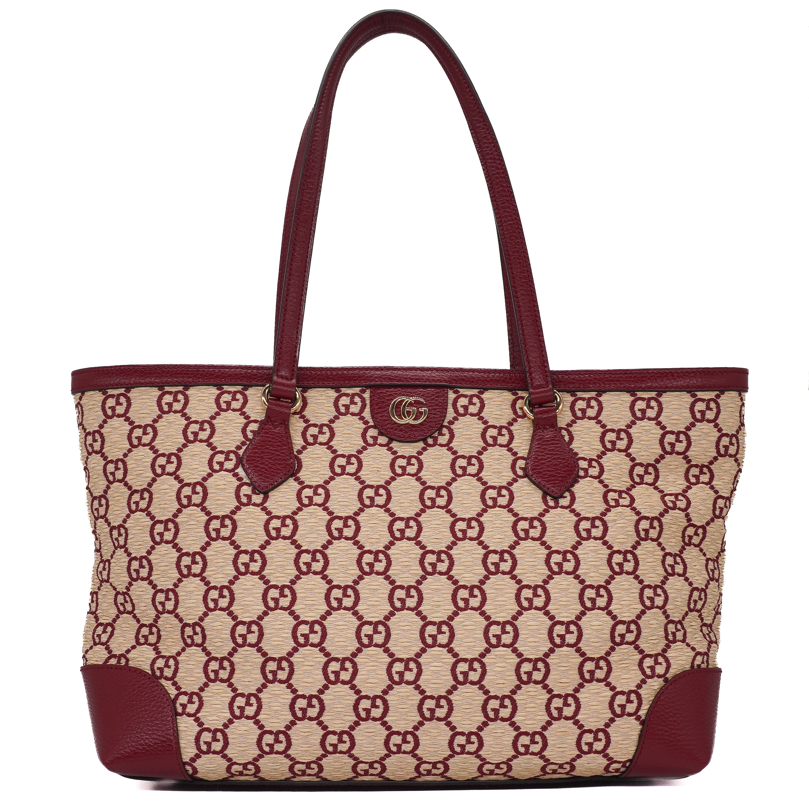 Gucci Straw Ophidia Tote