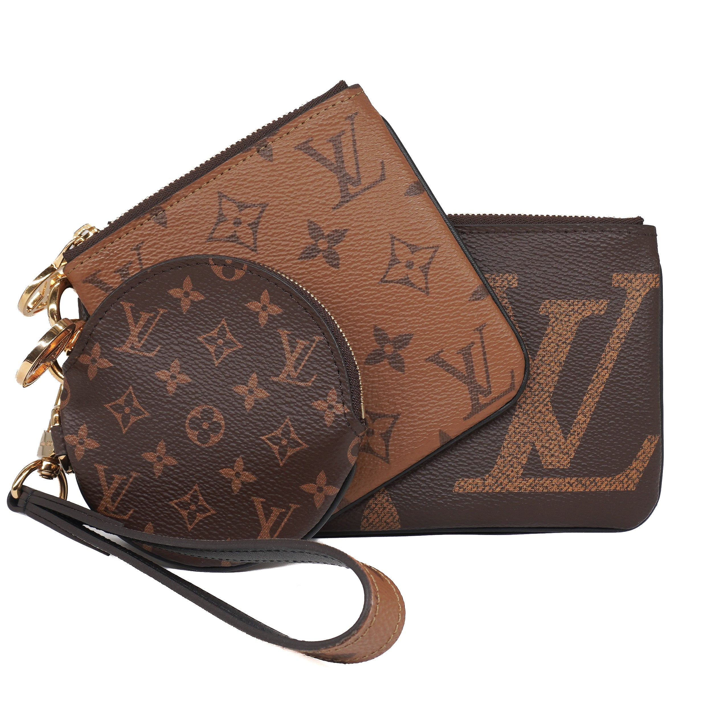 Louis Vuitton Reverse Monogram Giant Trio Pouch