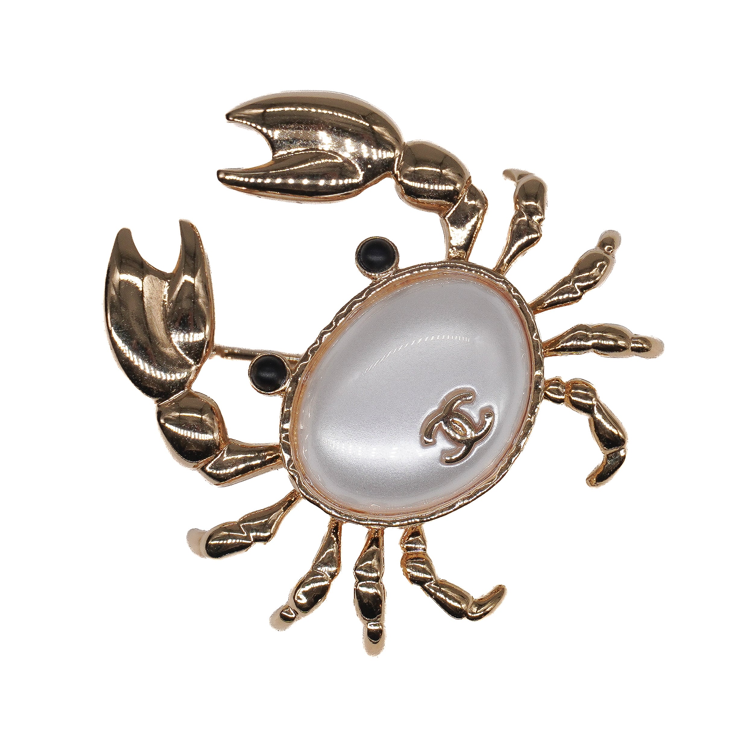 Chanel Gold Crab Brooch