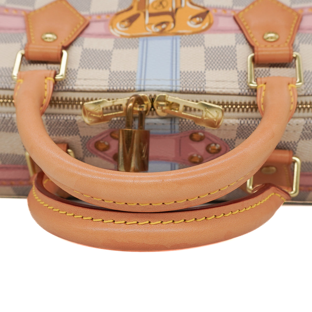 Louis Vuitton Speedy Bandoulière 30 Damier Azur Summer Trunks