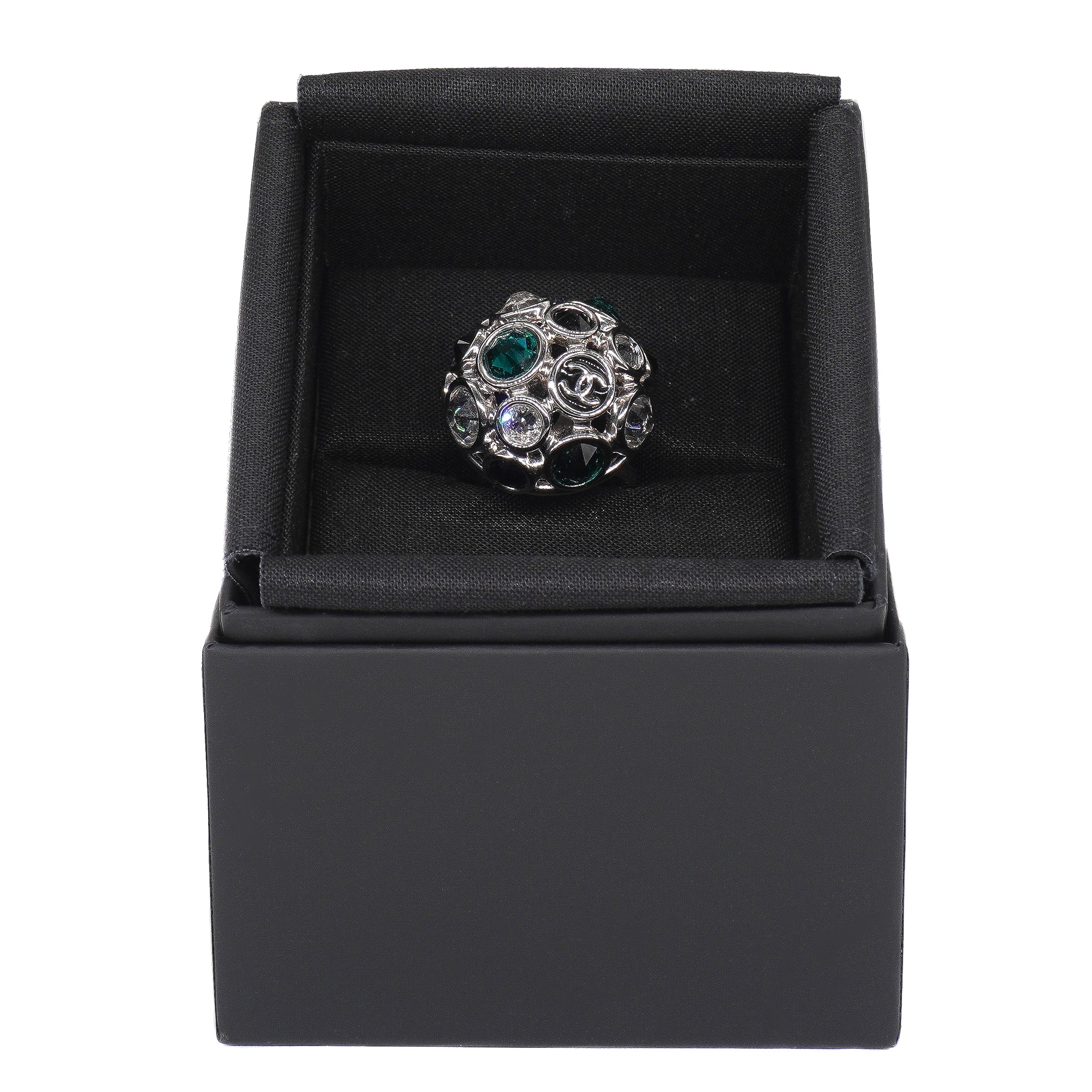 Chanel Mirrorball Crystal Ring