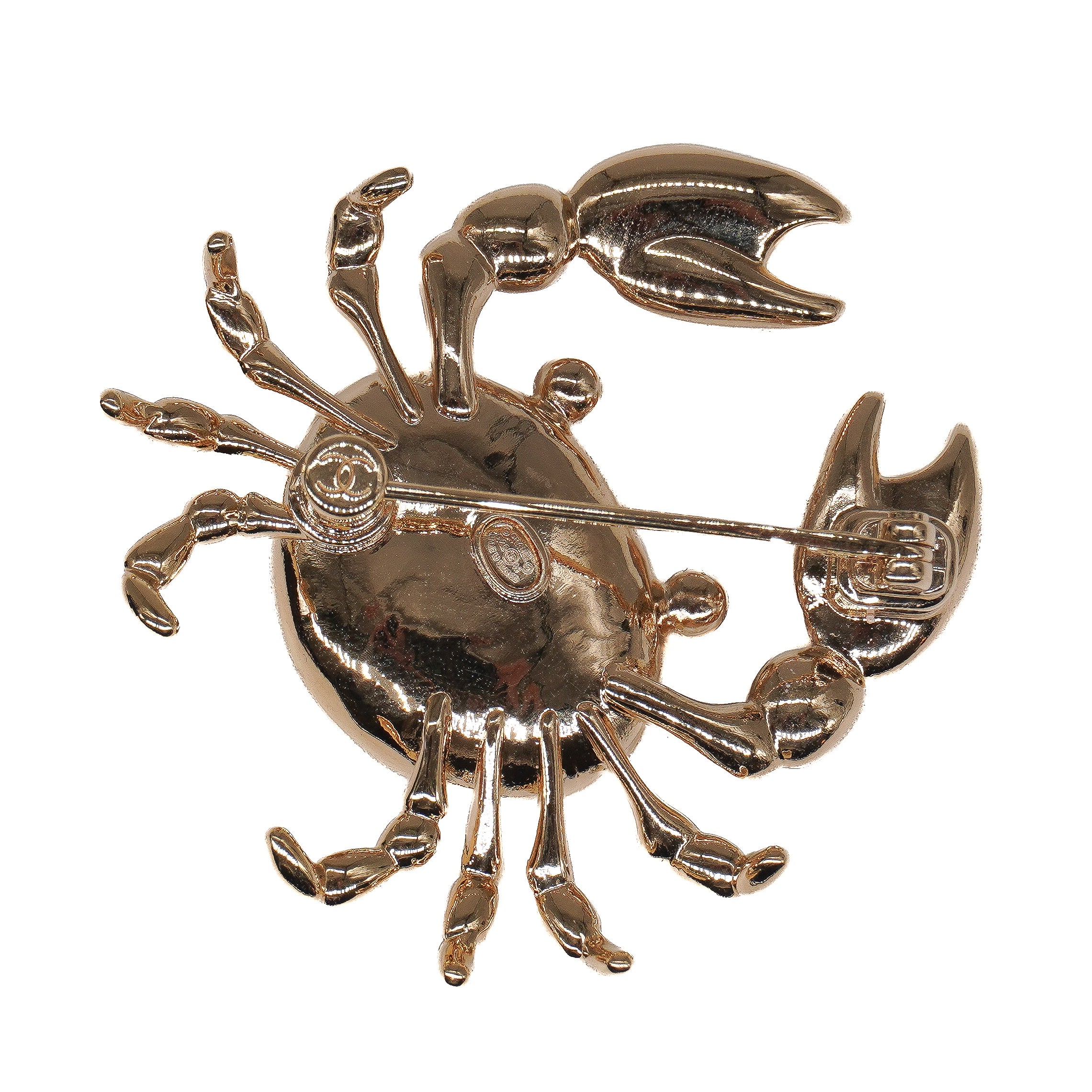 Chanel Gold Crab Brooch