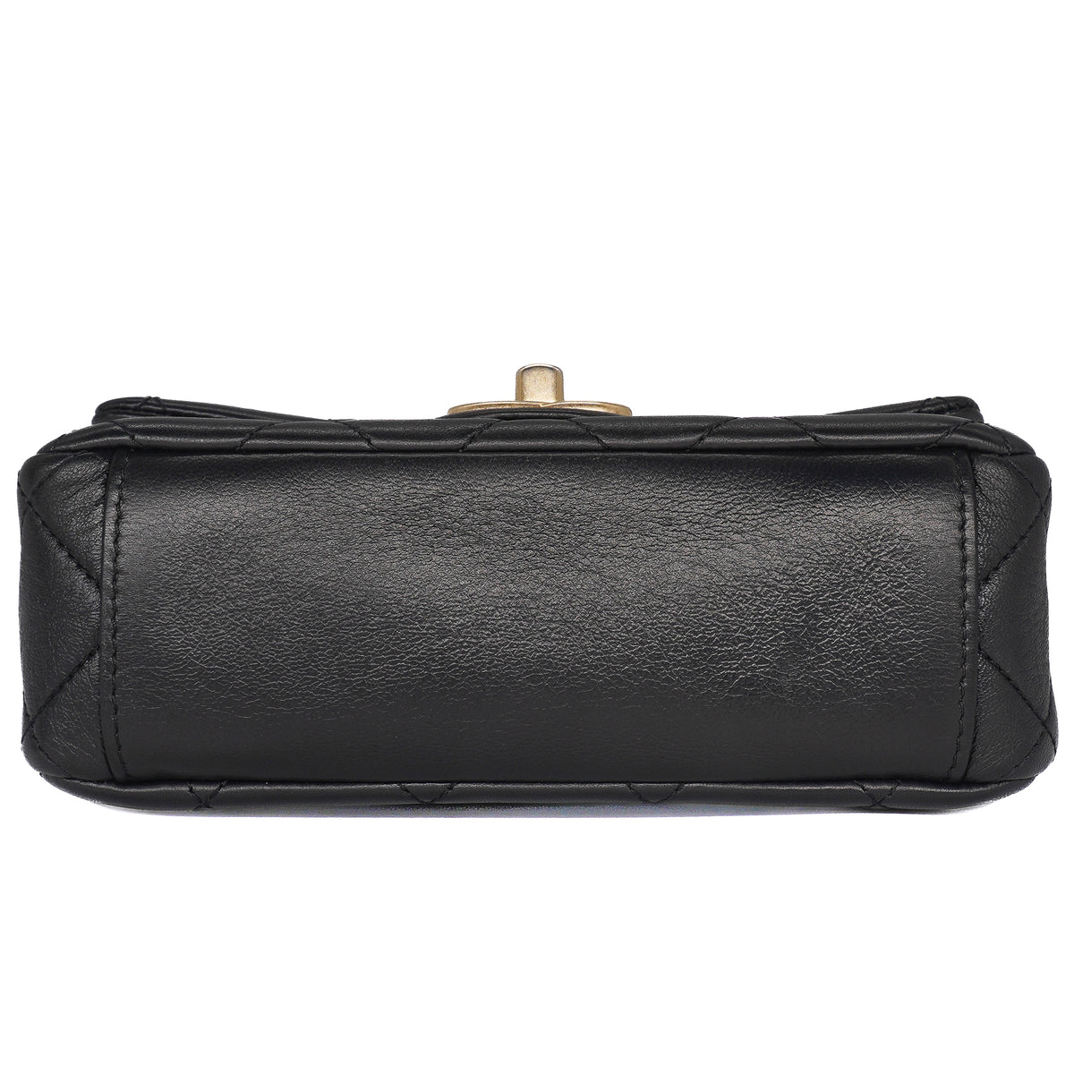 Chanel Mini Square Flap Bag Lambskin Black