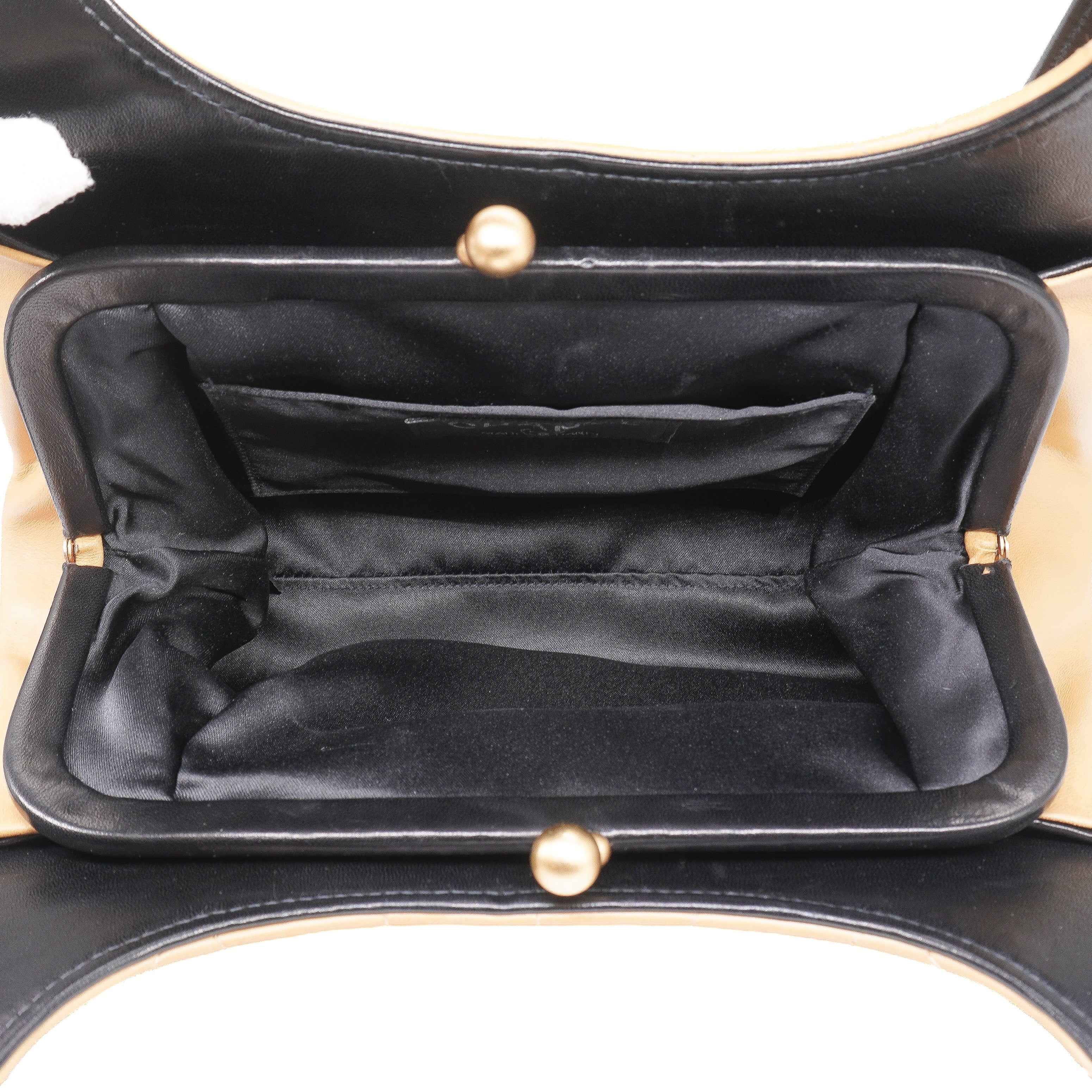 Chanel Vintage Chocolate Bar Kiss Lock