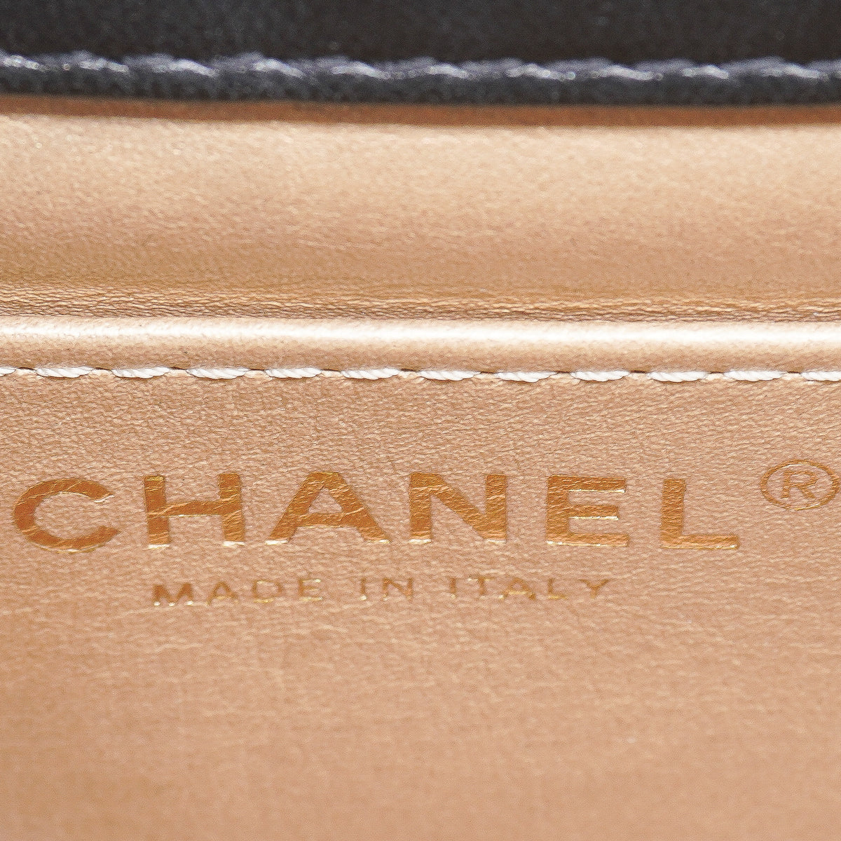 Chanel Mini Square Flap Bag Lambskin Black