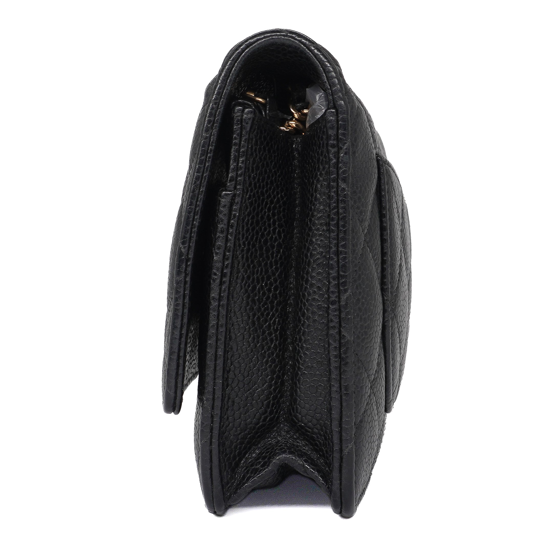 Chanel Quilted Caviar Wallet On Chain