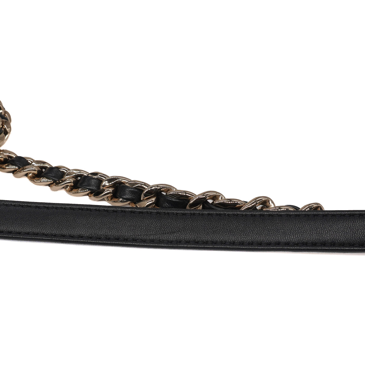 Chanel Elegant Chain Small Flap Bag Lambskin Black