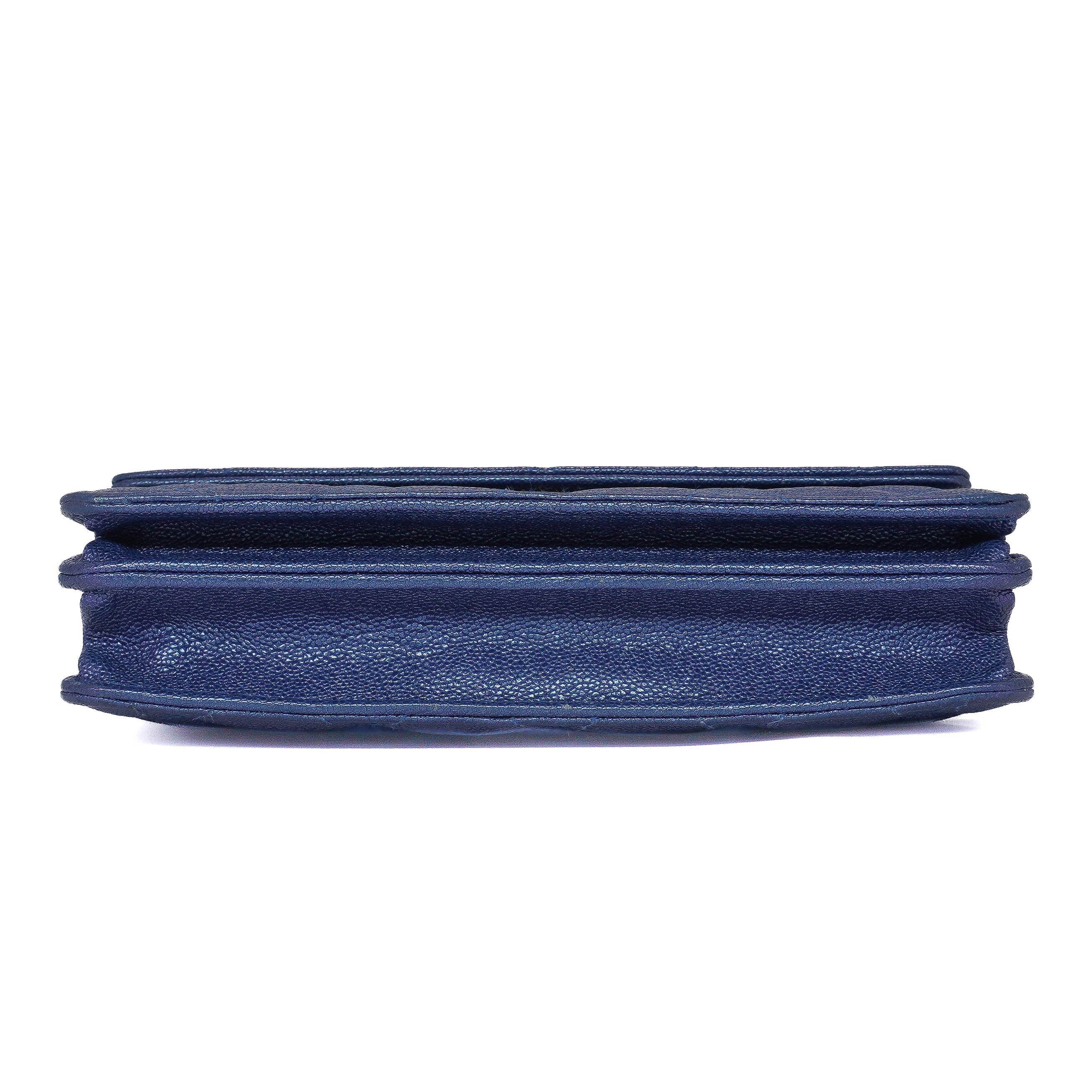 Chanel Iridescent Caviar Quilted Wallet On Chain