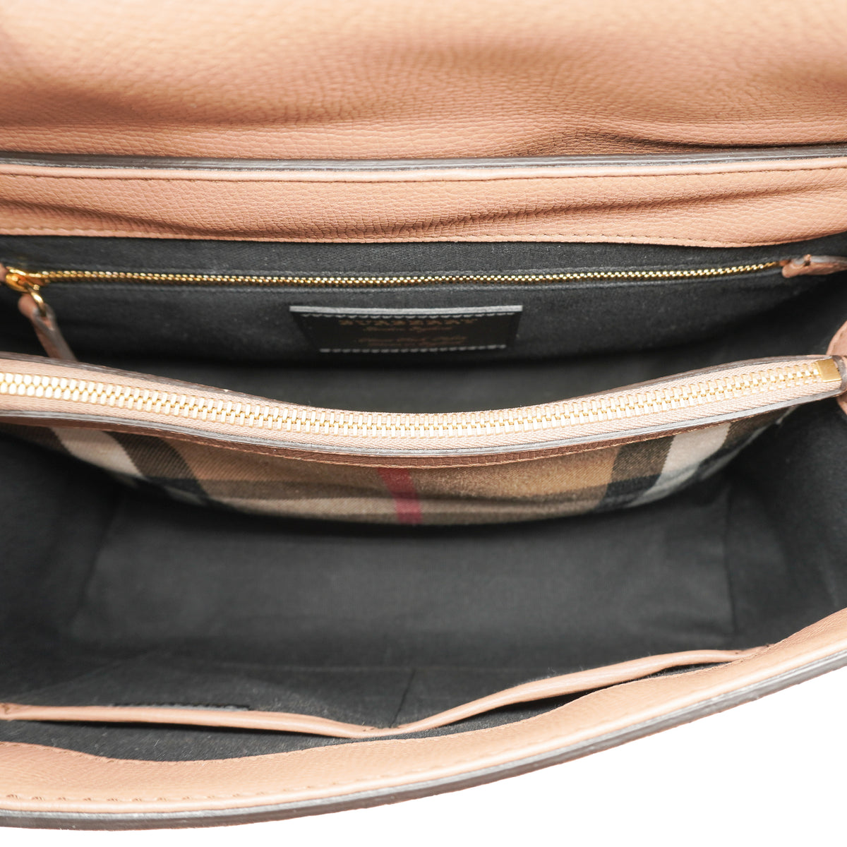Burberry Camberley Medium Derby Calfskin House Check