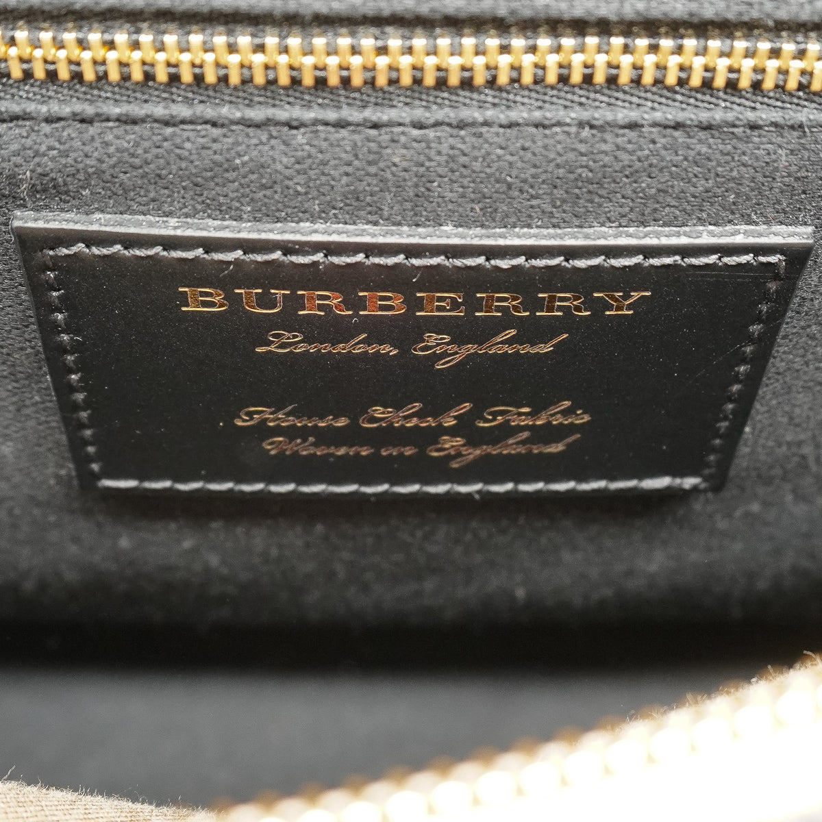 Burberry Camberley Medium Derby Calfskin House Check