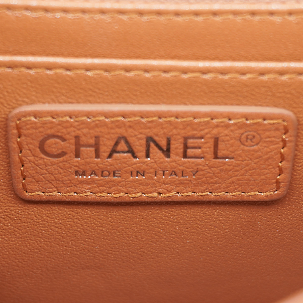 Chanel Mini Square Flap Bag Metallic Caviar Copper