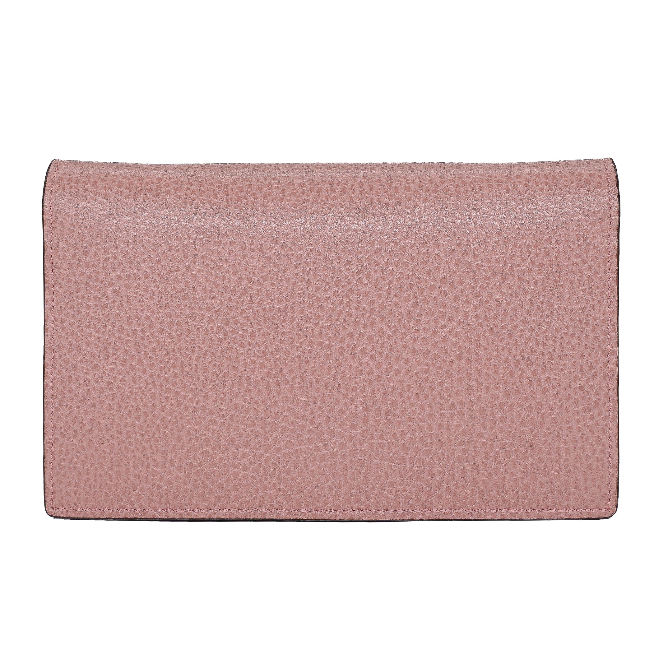 Gucci Pink Dollar Calskin Interlocking G Chain Wallet