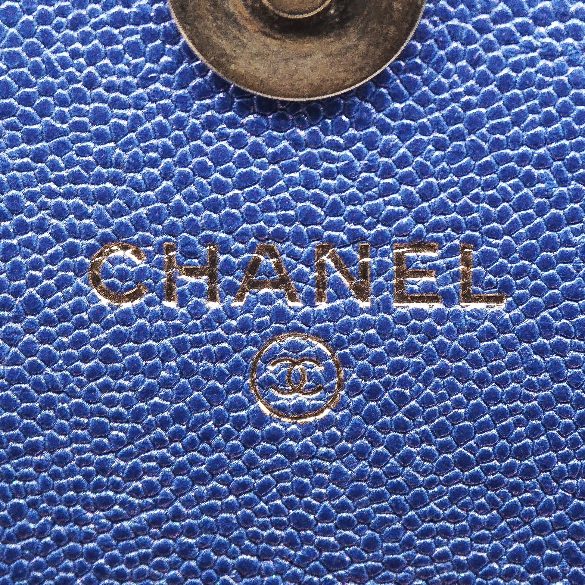 Chanel Iridescent Caviar Quilted Wallet On Chain