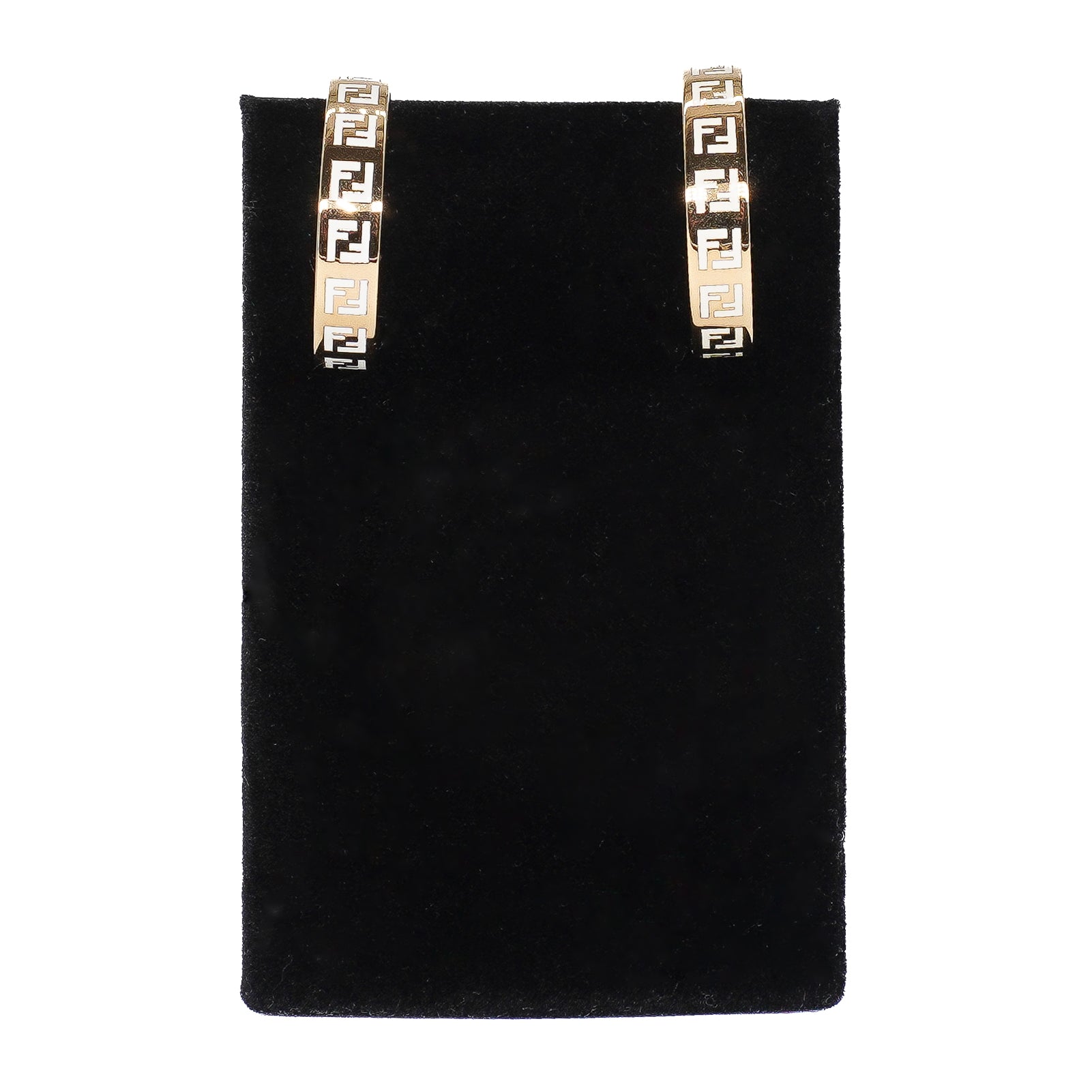 Fendi Enamel Hoop Earrings