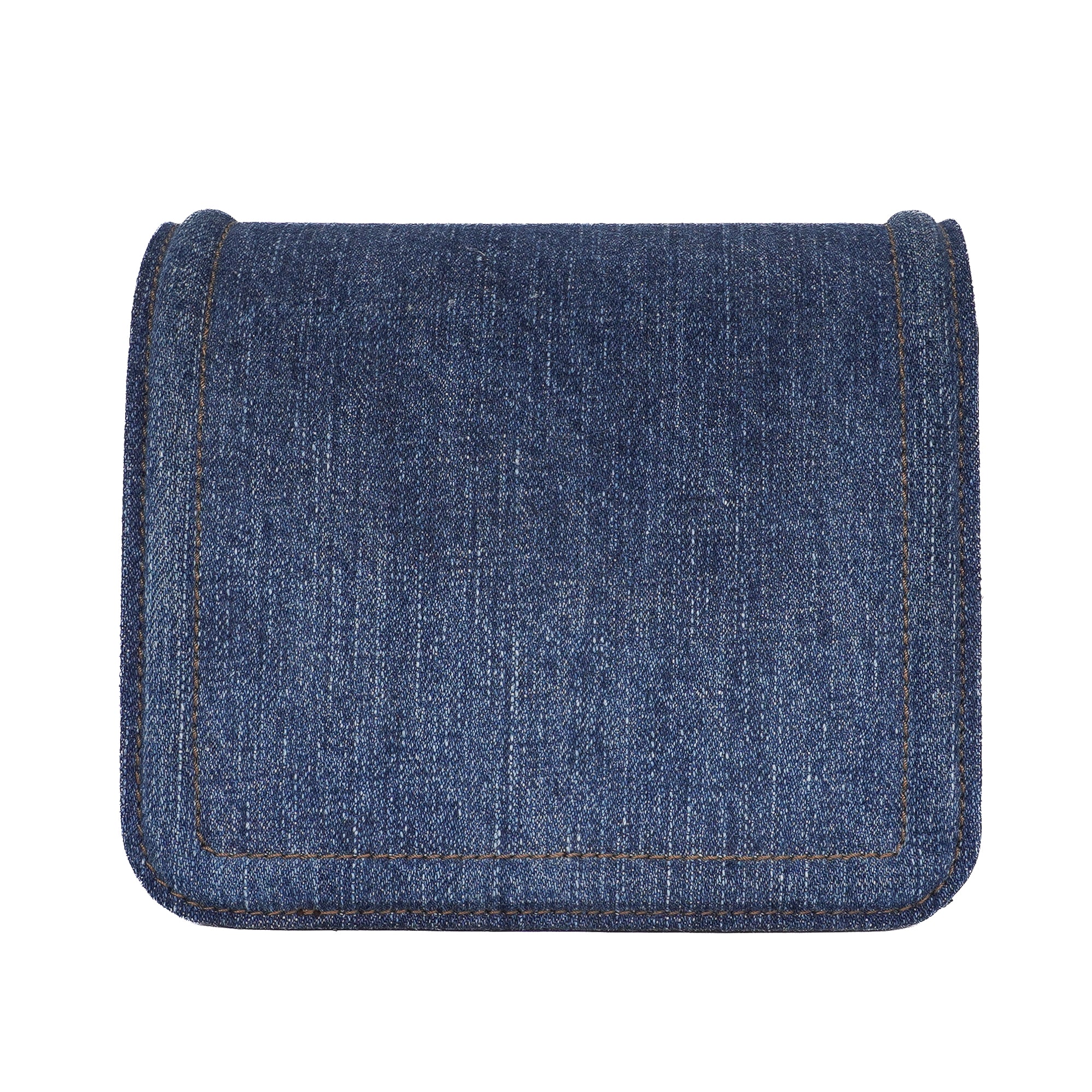 Versace Denim La Medusa Chain Shoulder Bag