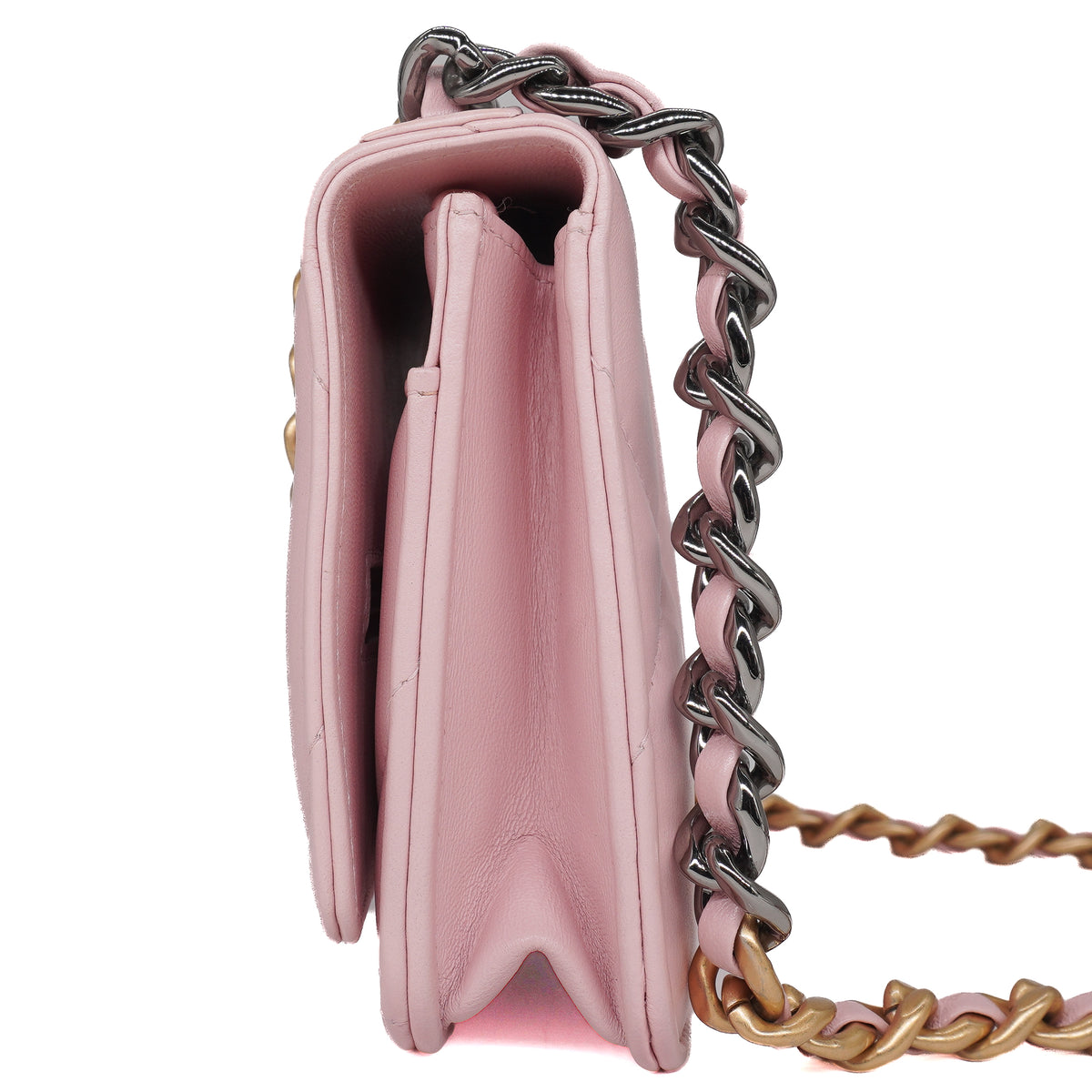 Chanel 19 Wallet on Chain Lambskin Baby Pink