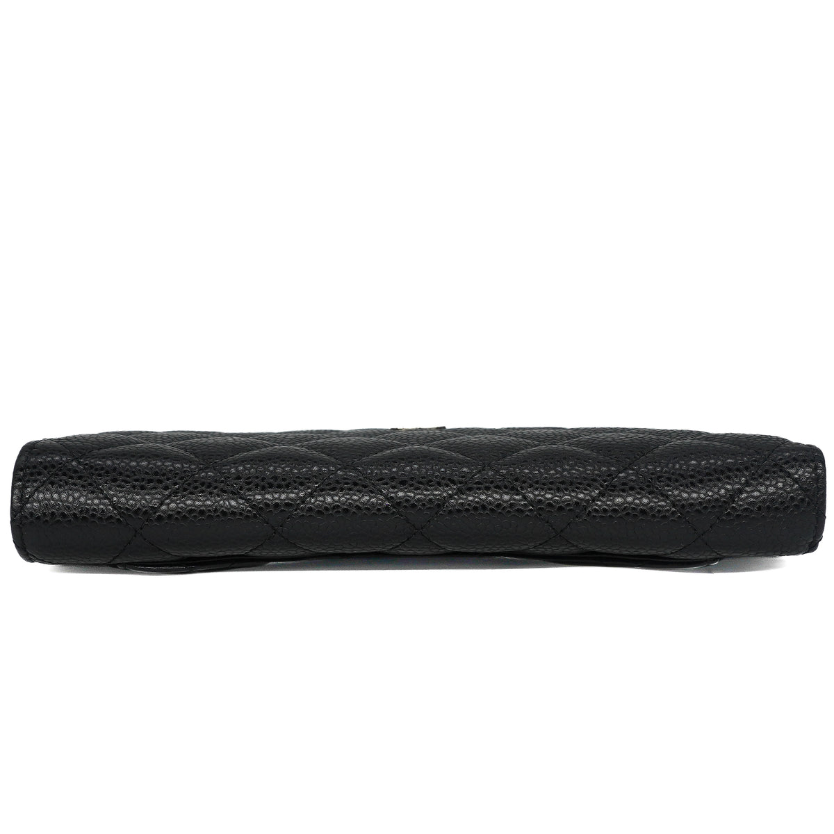 Chanel Yen Wallet Quilted Caviar Black