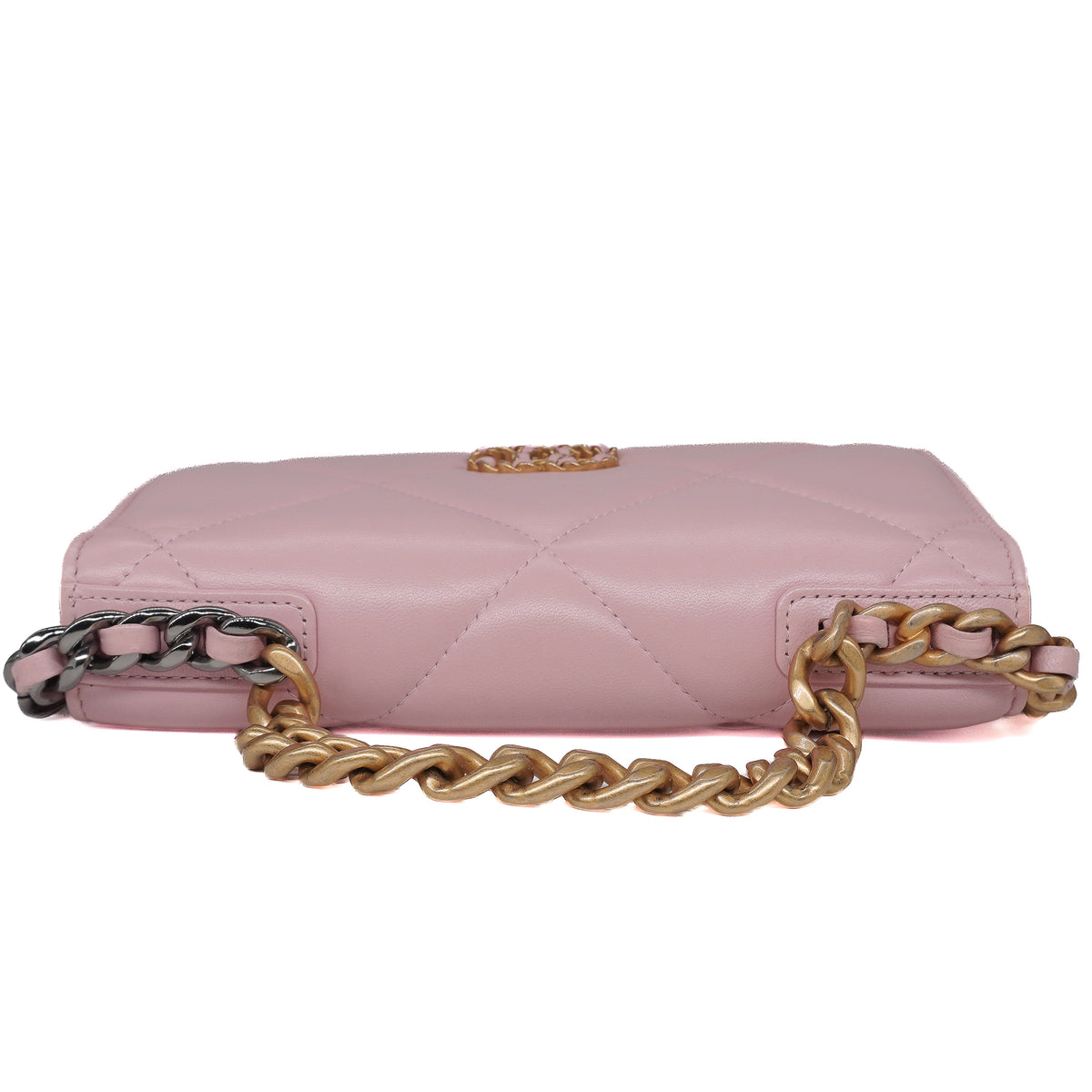 Chanel 19 Wallet on Chain Lambskin Baby Pink