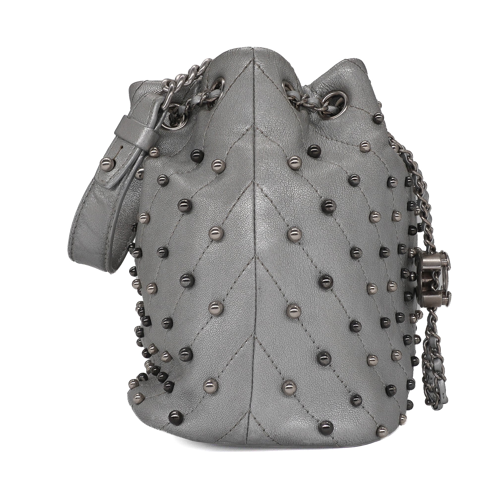 Chanel Metallic Studded Small Stud Wars Drawstring Bag