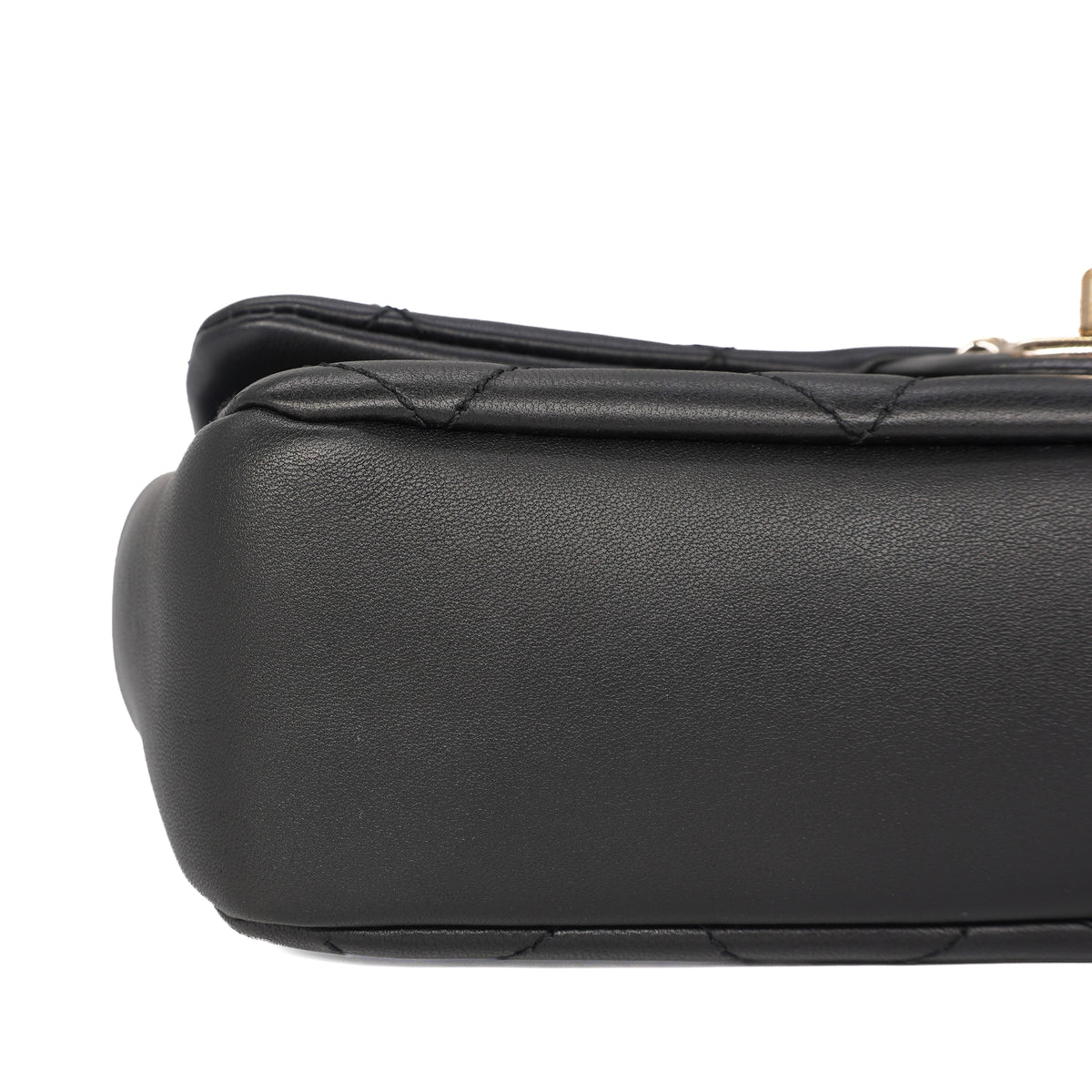 Chanel Elegant Chain Small Flap Bag Lambskin Black