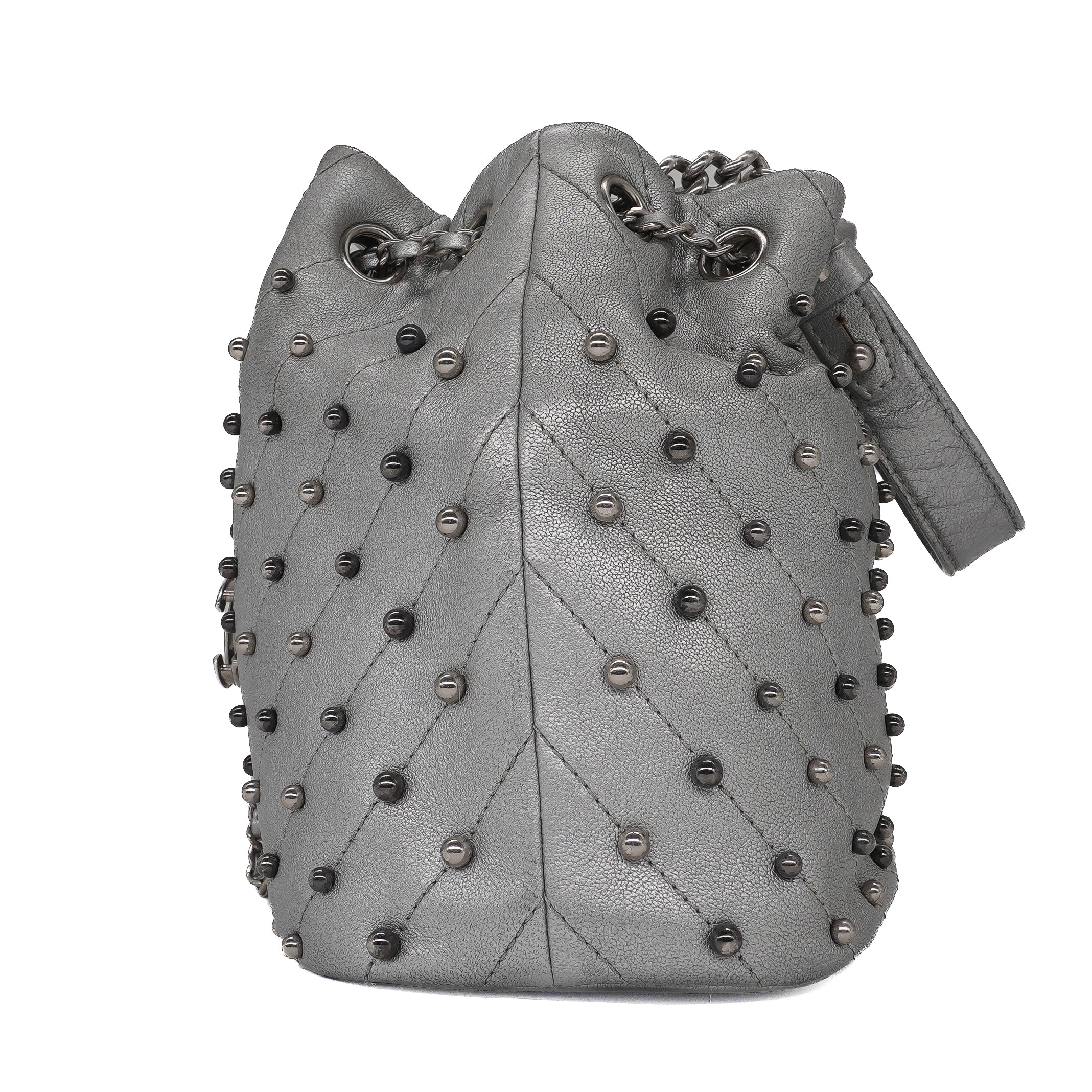 Chanel Metallic Studded Small Stud Wars Drawstring Bag