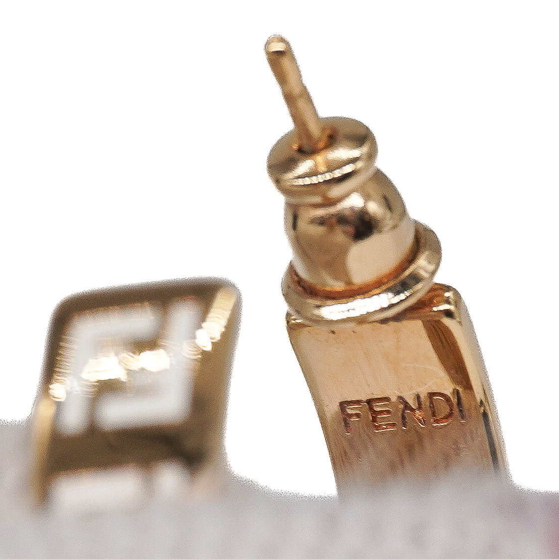 Fendi Enamel Hoop Earrings