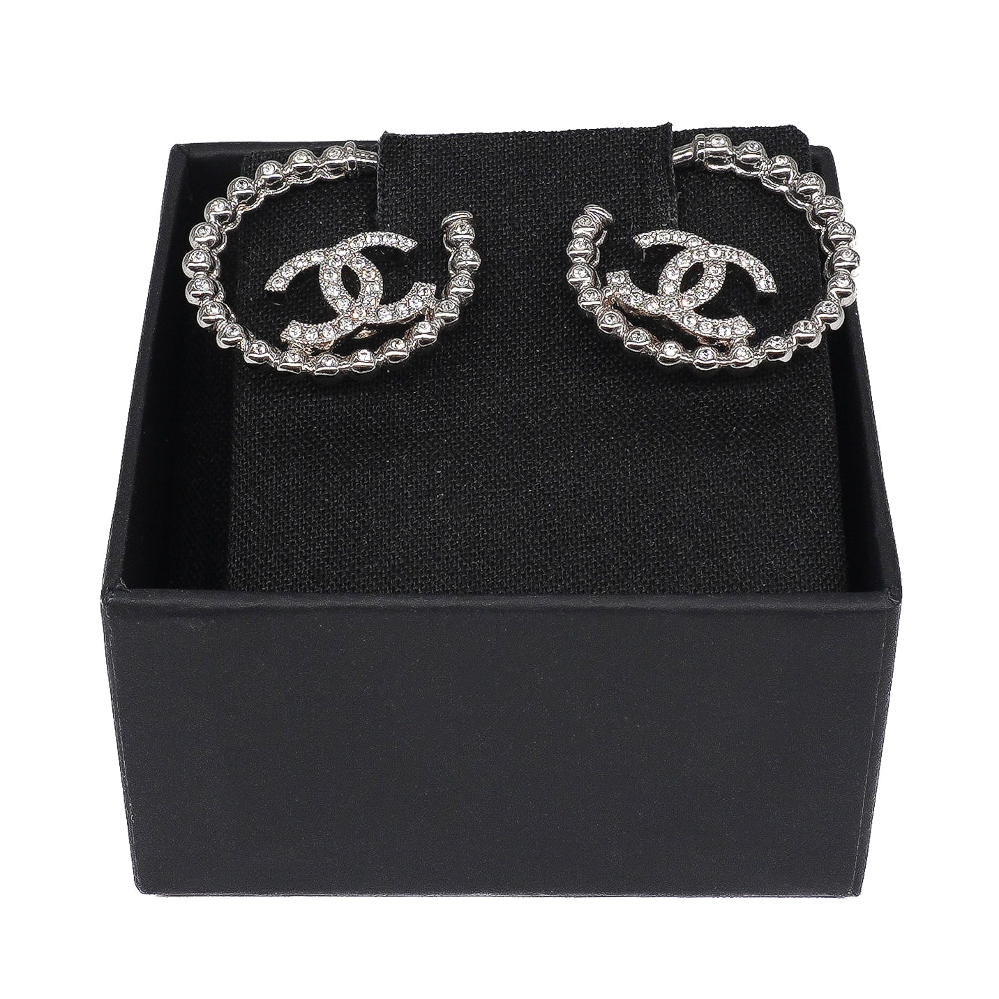 Chanel CC Hoop Earrings