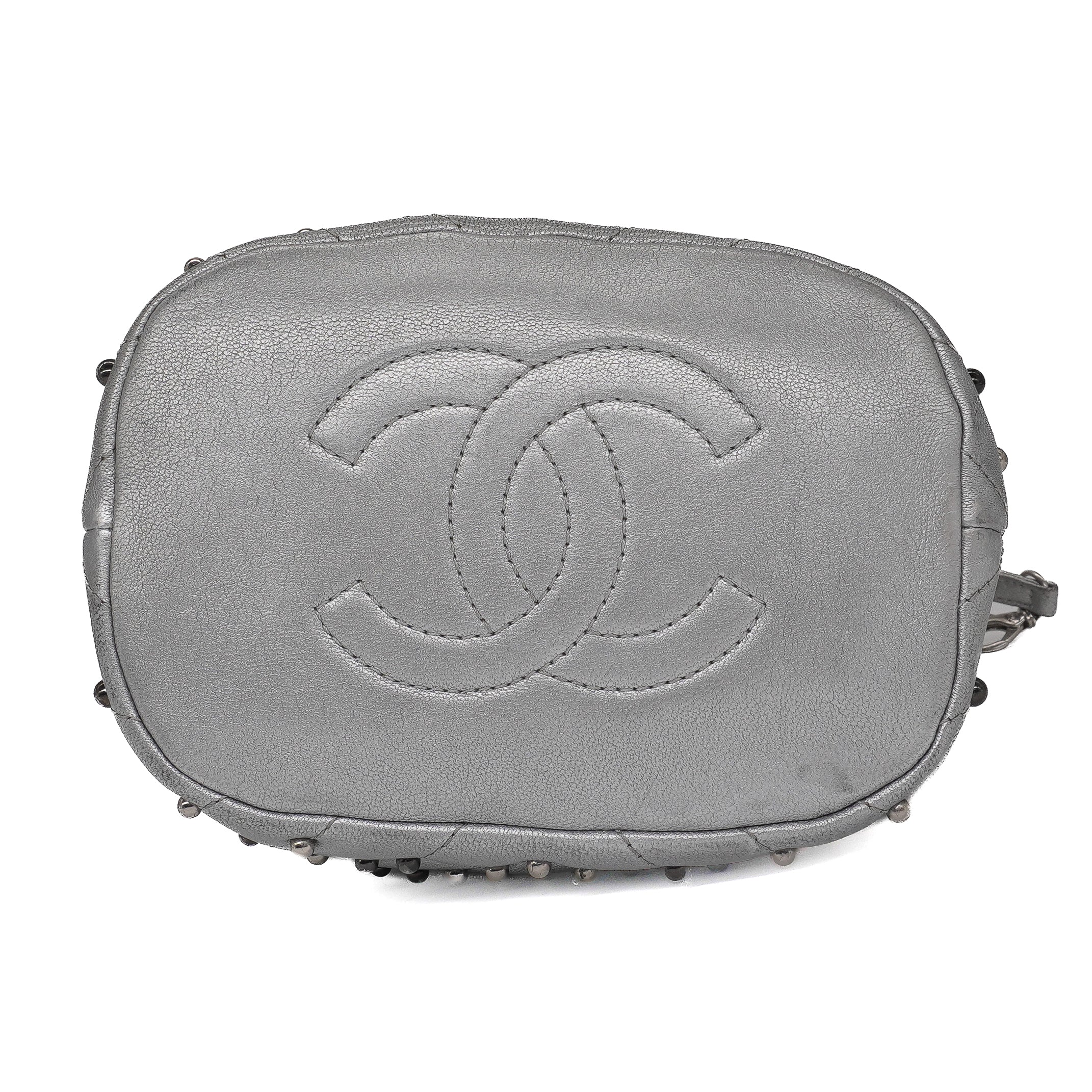 Chanel Metallic Studded Small Stud Wars Drawstring Bag
