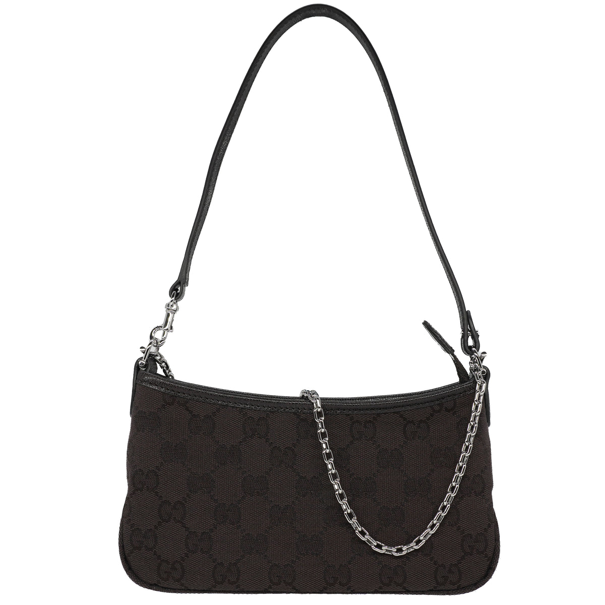 Gucci Gossip Small Bag GG Canvas Dark Brown