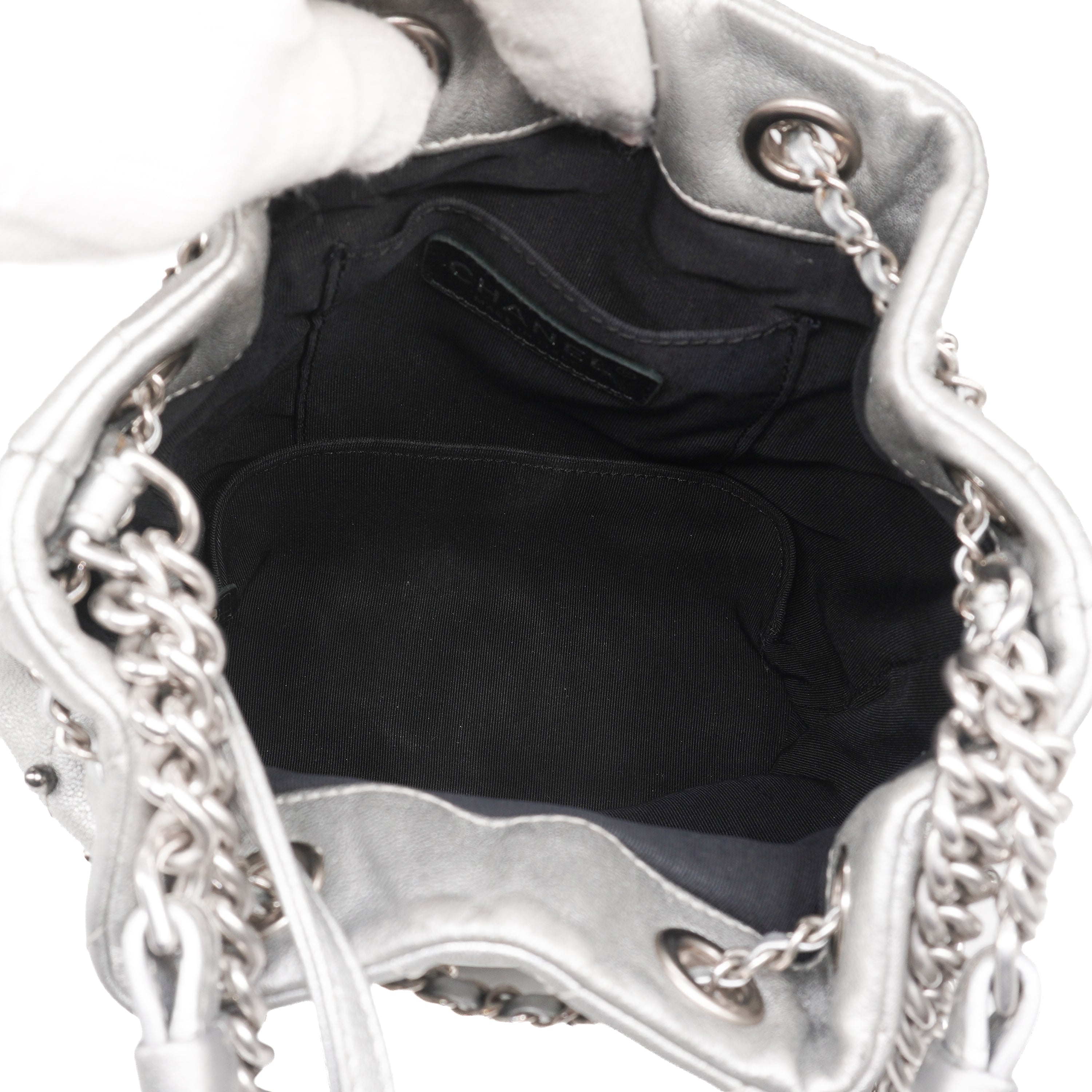 Chanel Metallic Studded Small Stud Wars Drawstring Bag