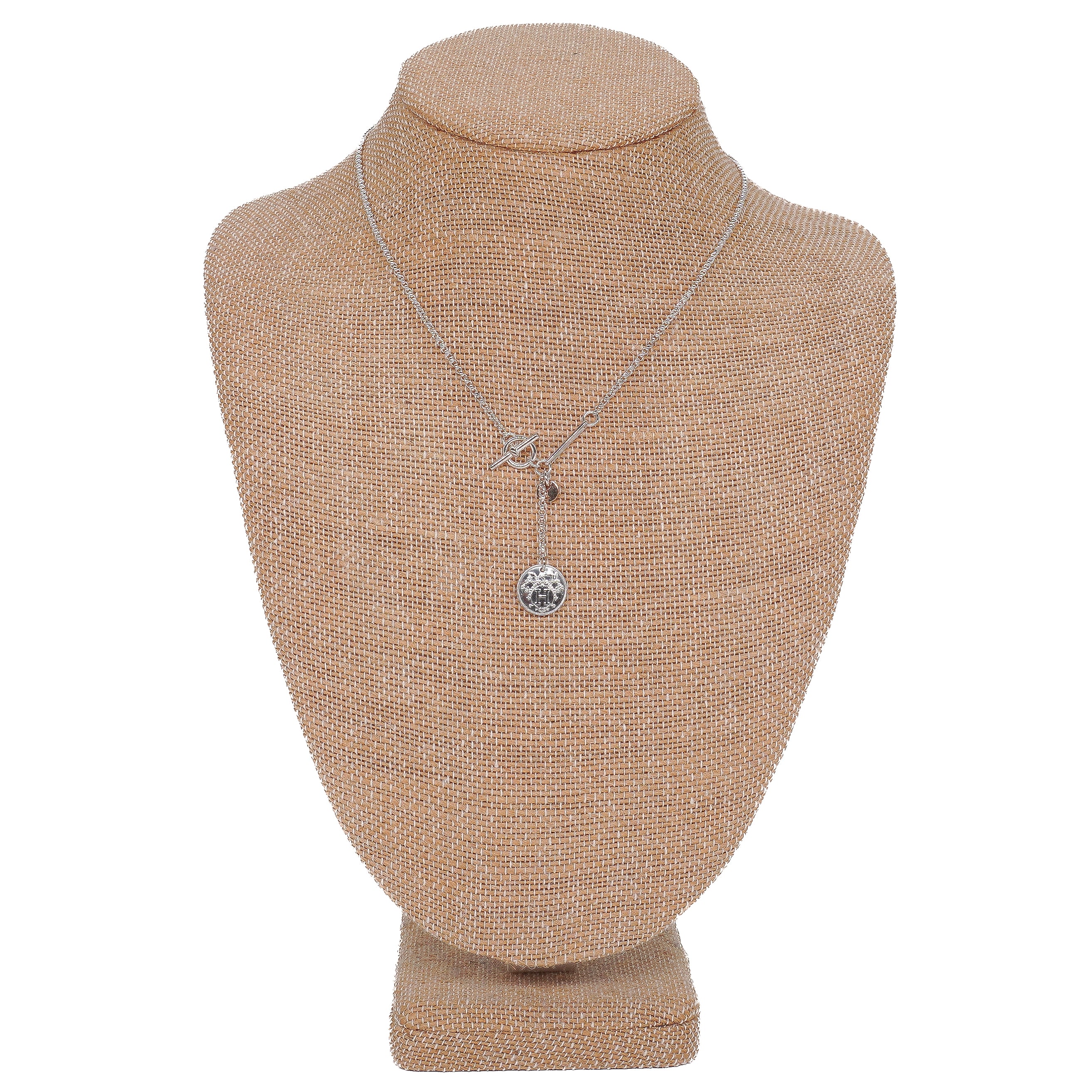 Hermes Ex-Libris Pendant Necklace