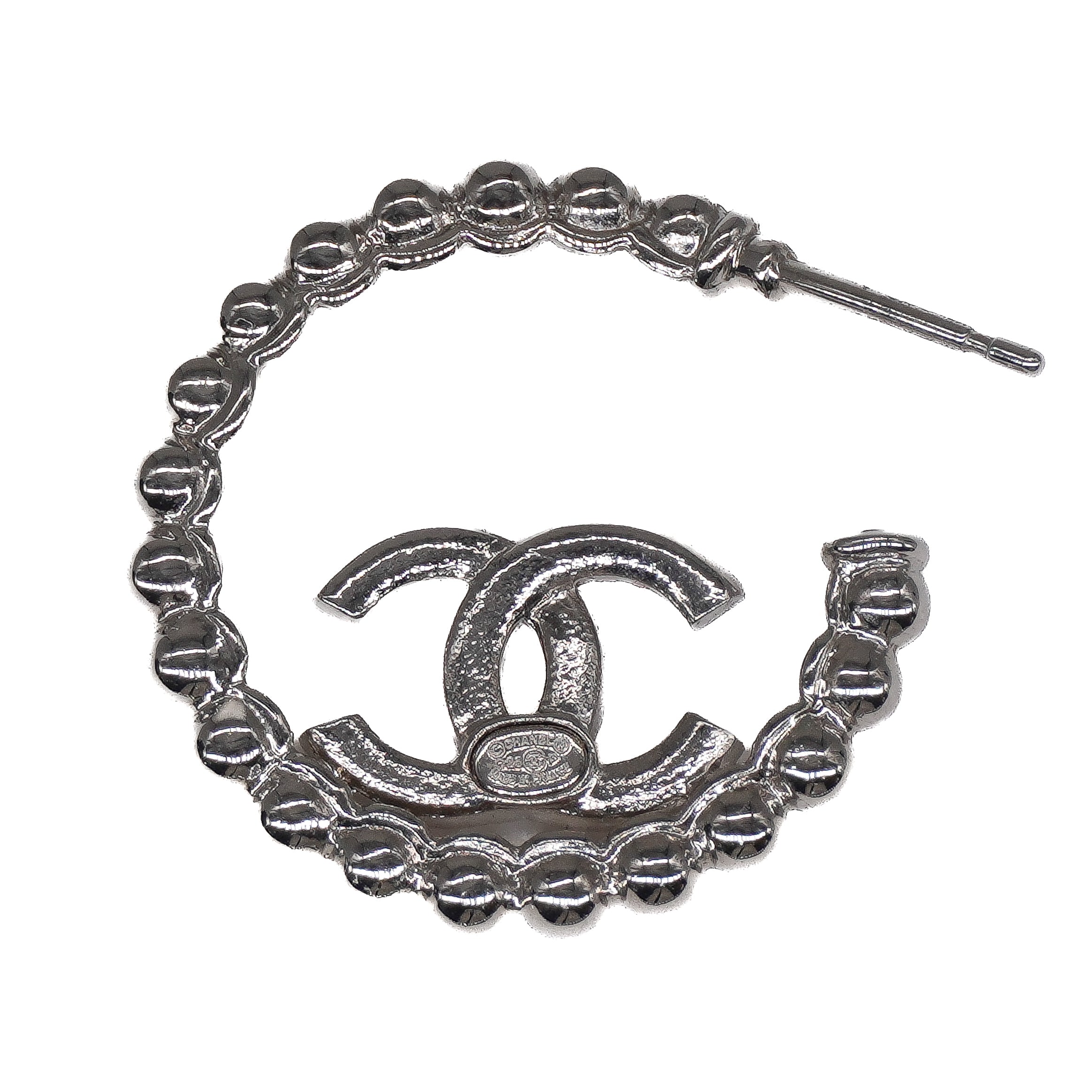 Chanel CC Hoop Earrings