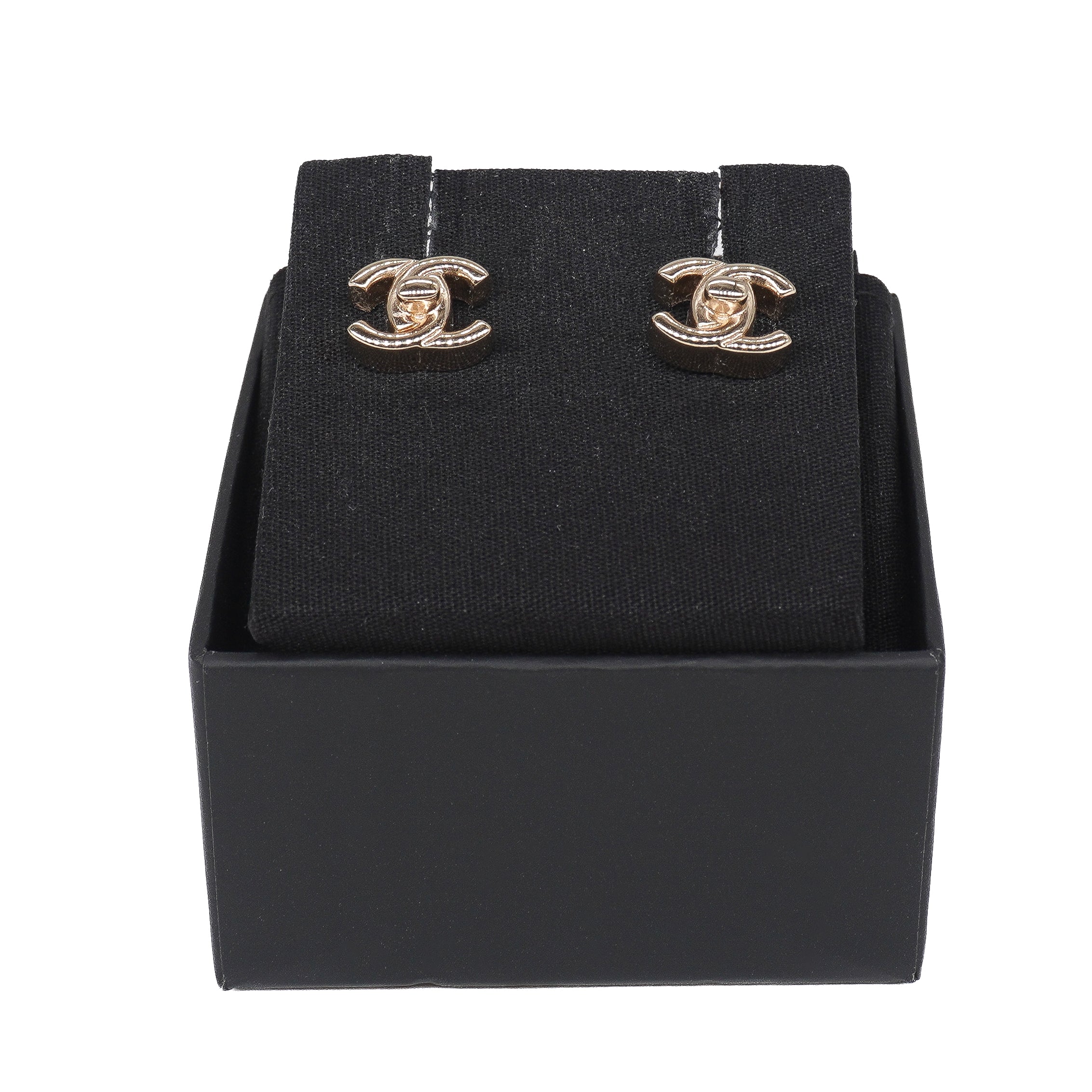 Chanel CC Turnlock Earrings