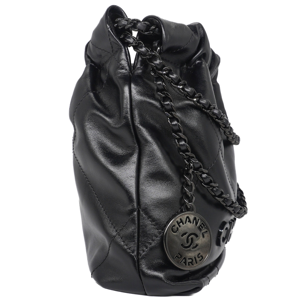 Chanel 22 Mini Shiny Calfskin So Black