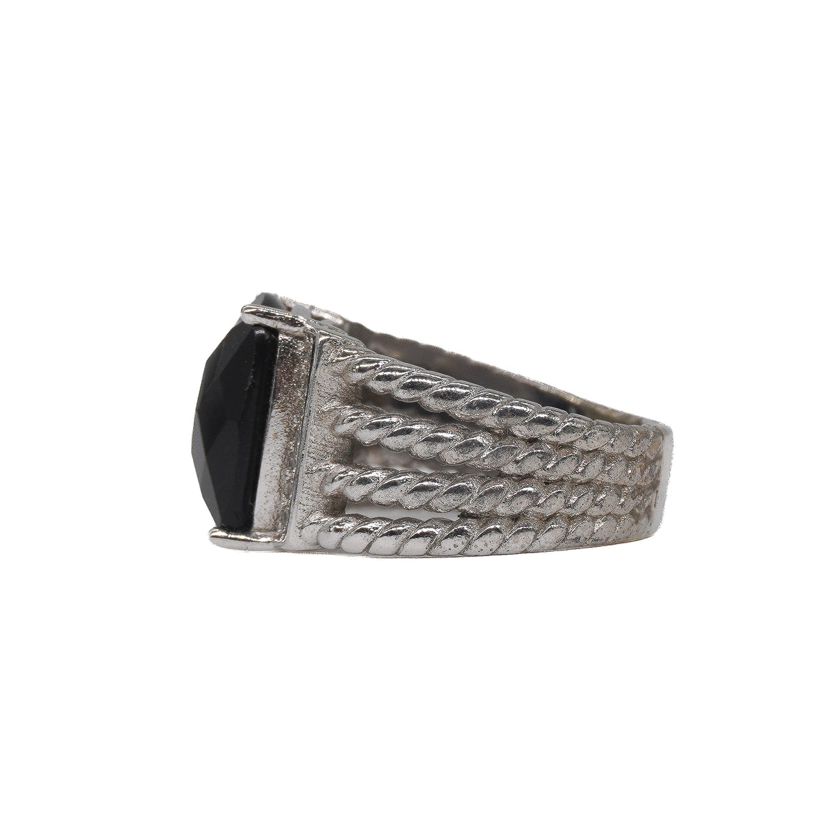 David Yurman Wheaton Ring Black Onyx and Diamond